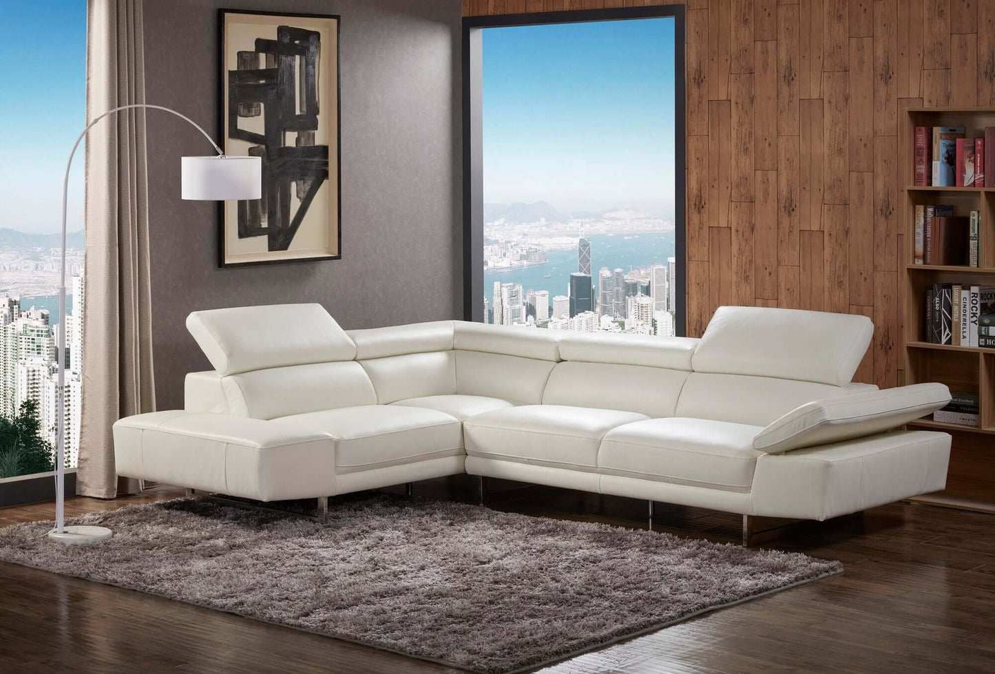 1717 Italian Leather Sectional