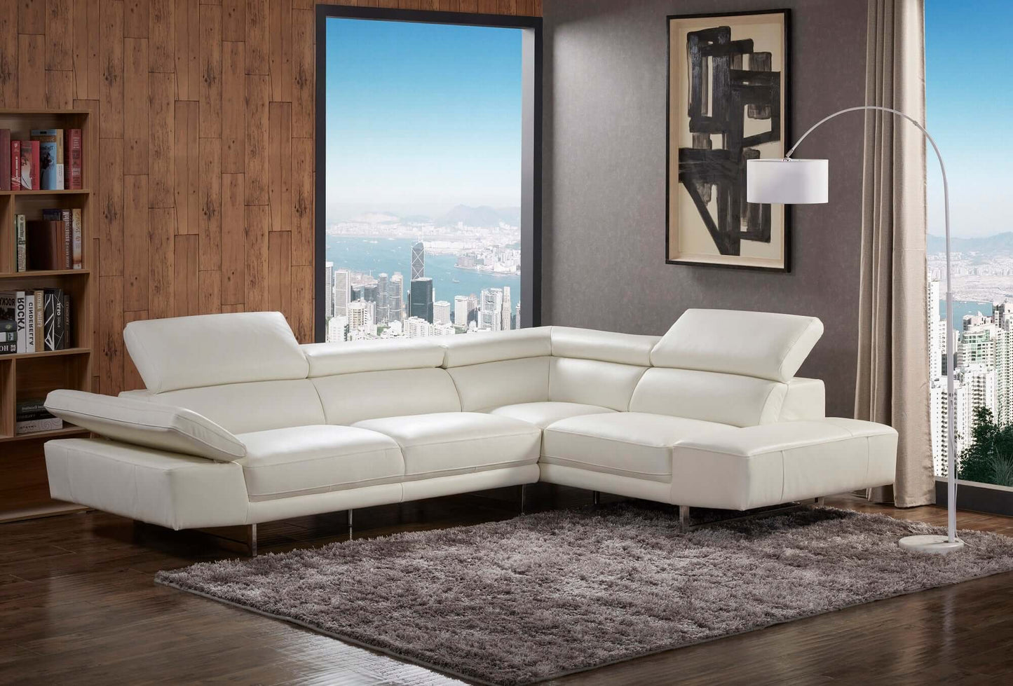 1717 Italian Leather Sectional