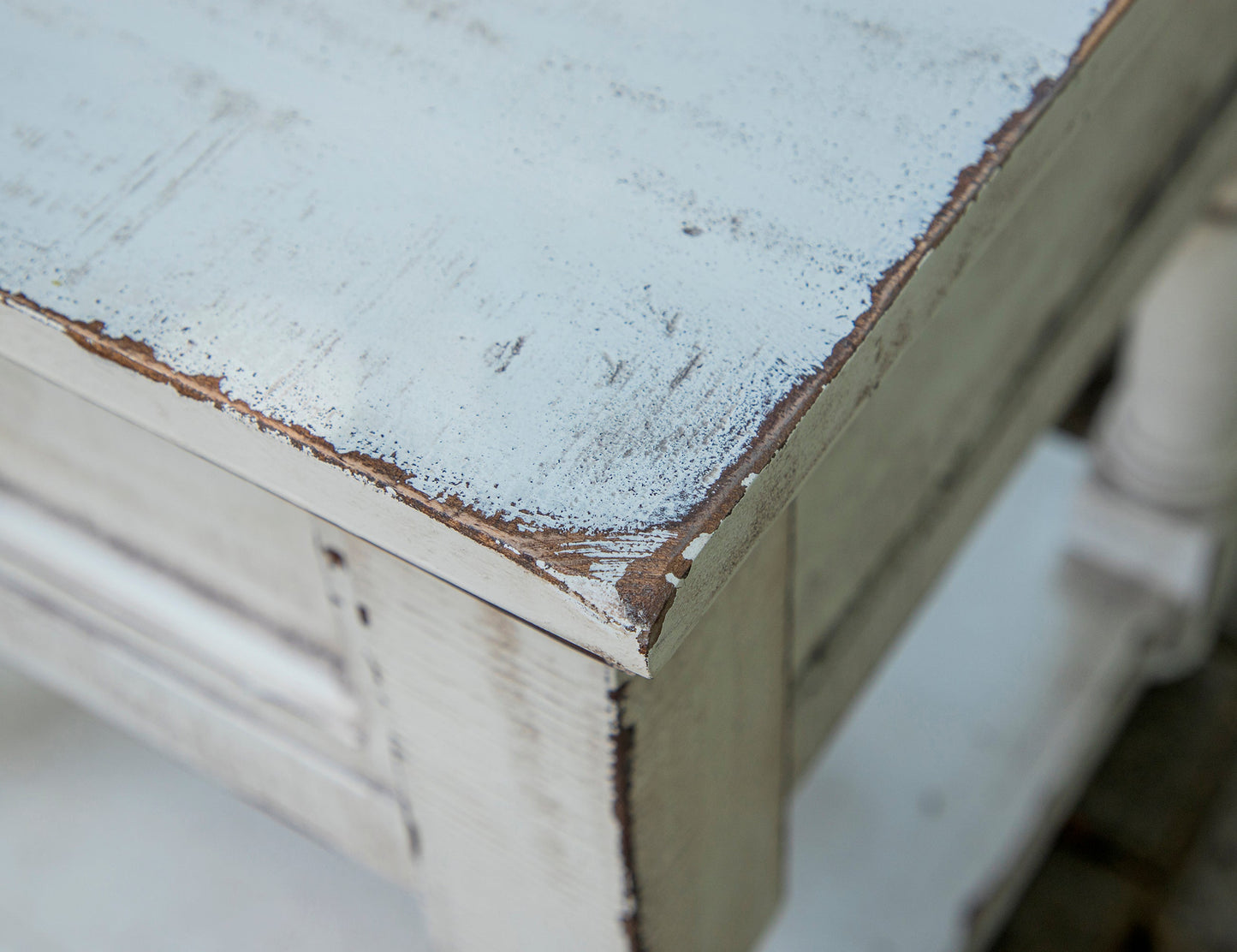 1 Drawer End Table - Antique White