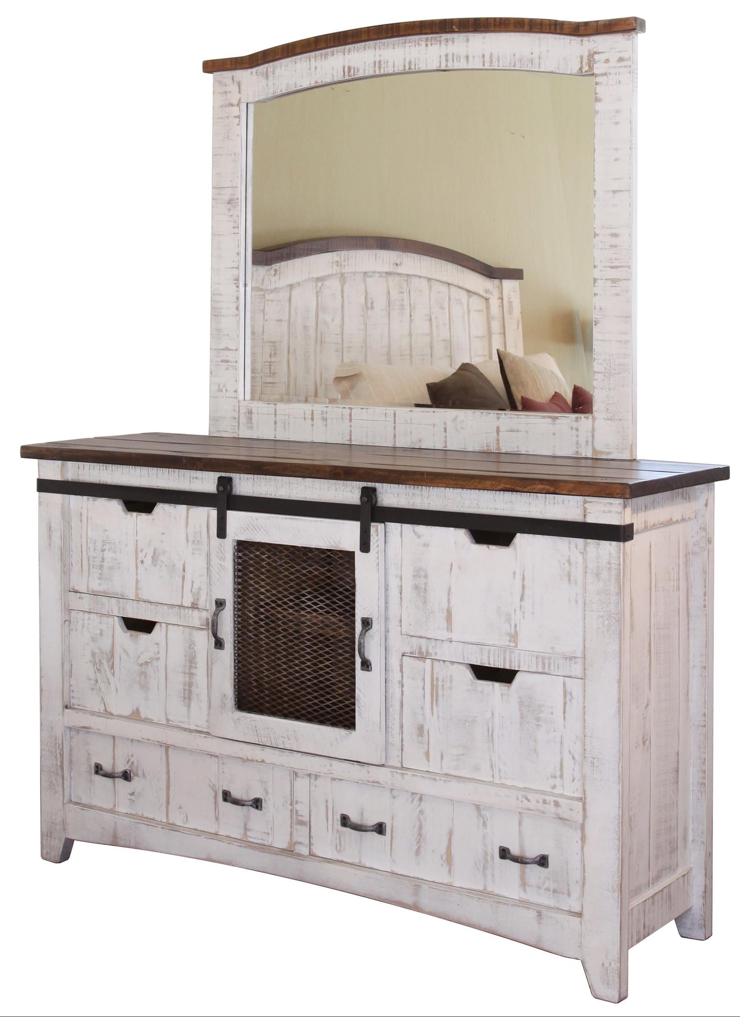Mirror - Antiqued White