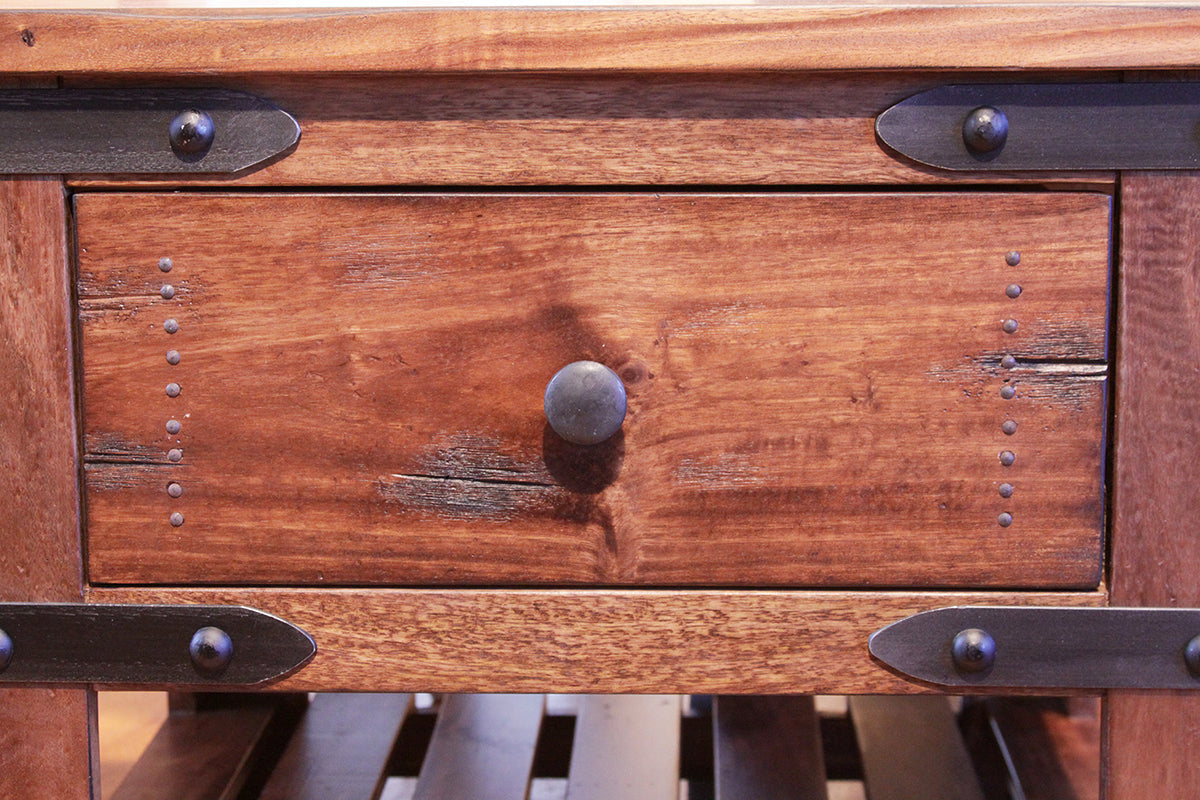 1 Drawer End Table - Cinnamon Brown