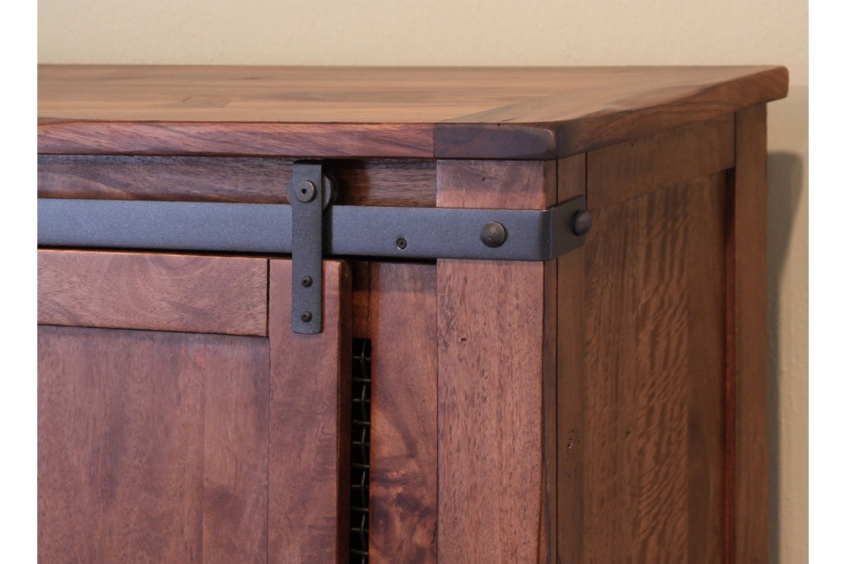 4 Doors 70" TV Stand - Cinnamon Brown
