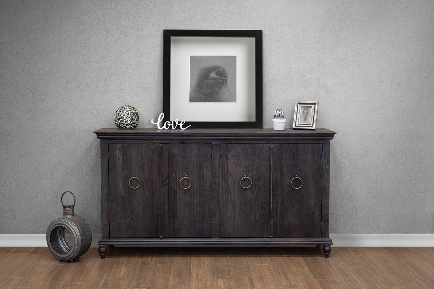 4 Door Console - Charcoal