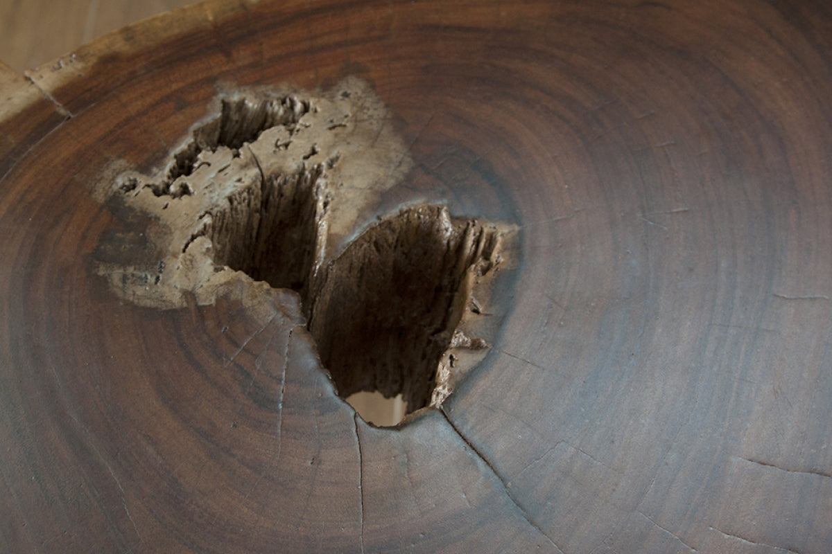 22" High Occasional Table - Natural Two Tone