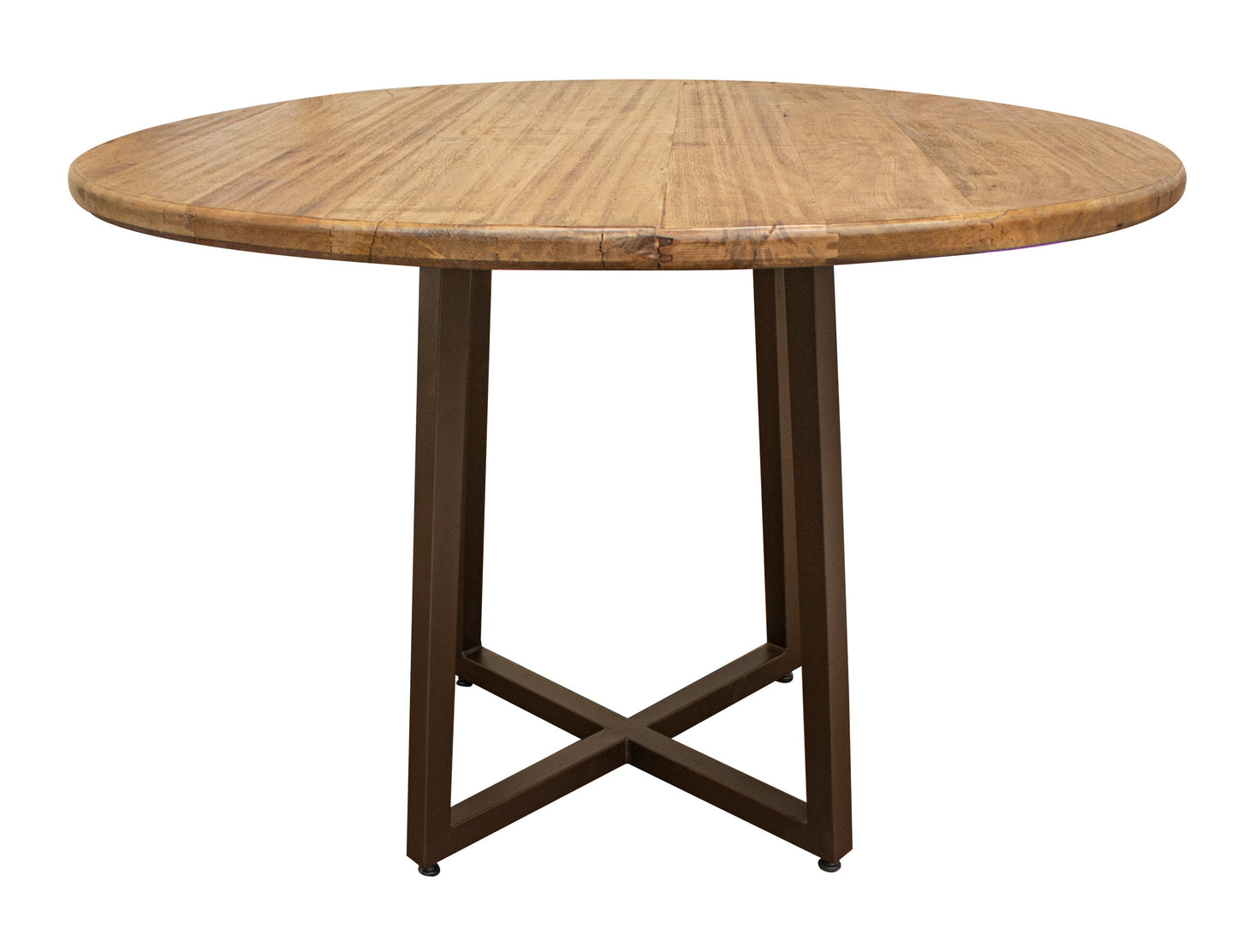 Cross Metal Table Base - Light Brown