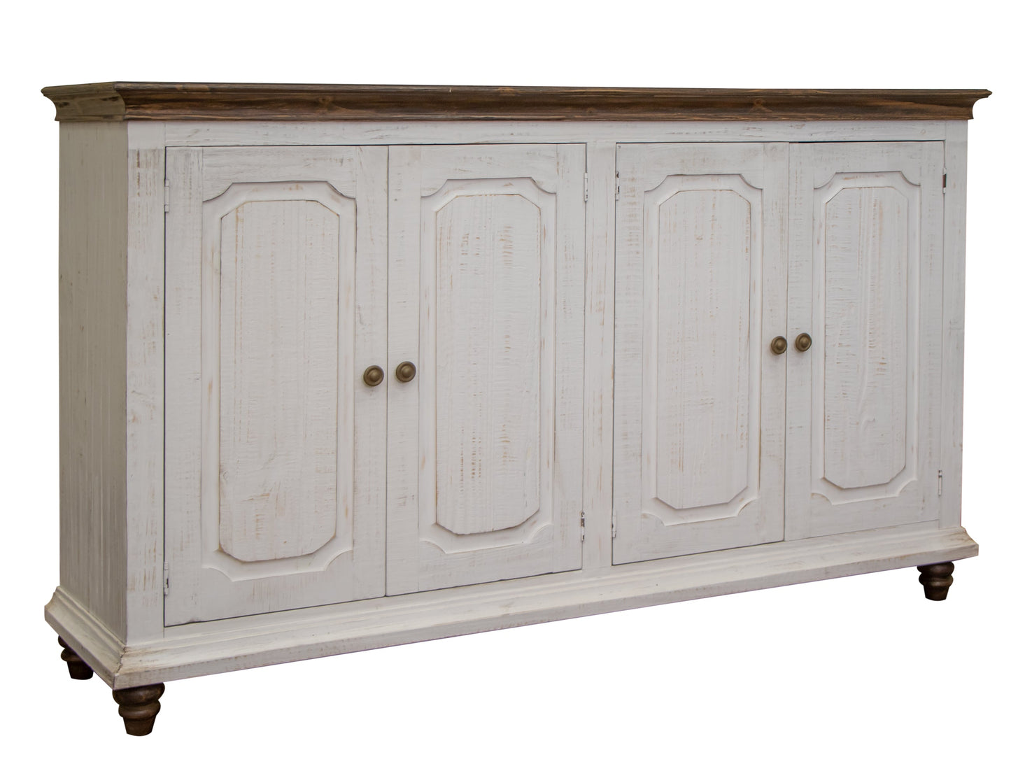 4 Doors Console - White