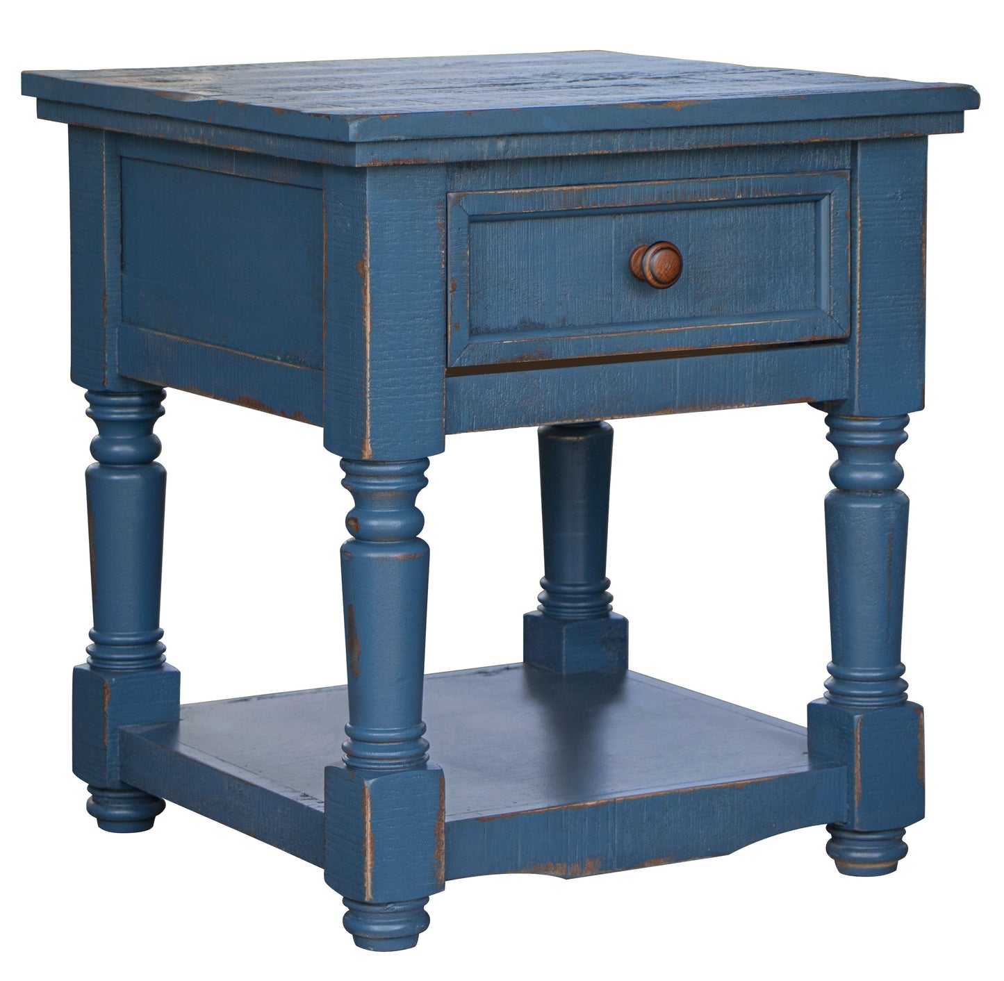 1 Drawer End Table - Dark Blue