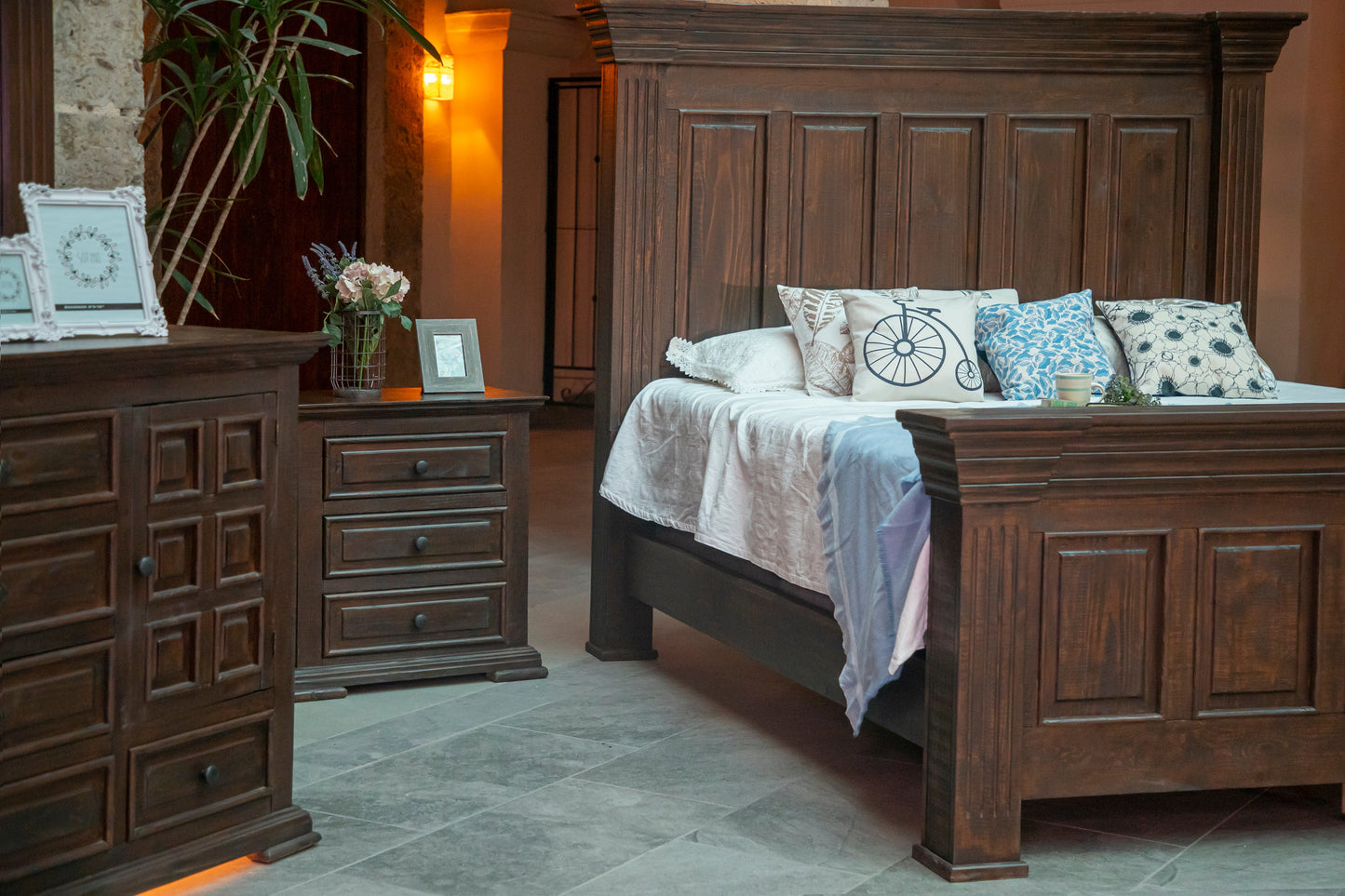 3 Drawer Nightstand - Rich Chocolate