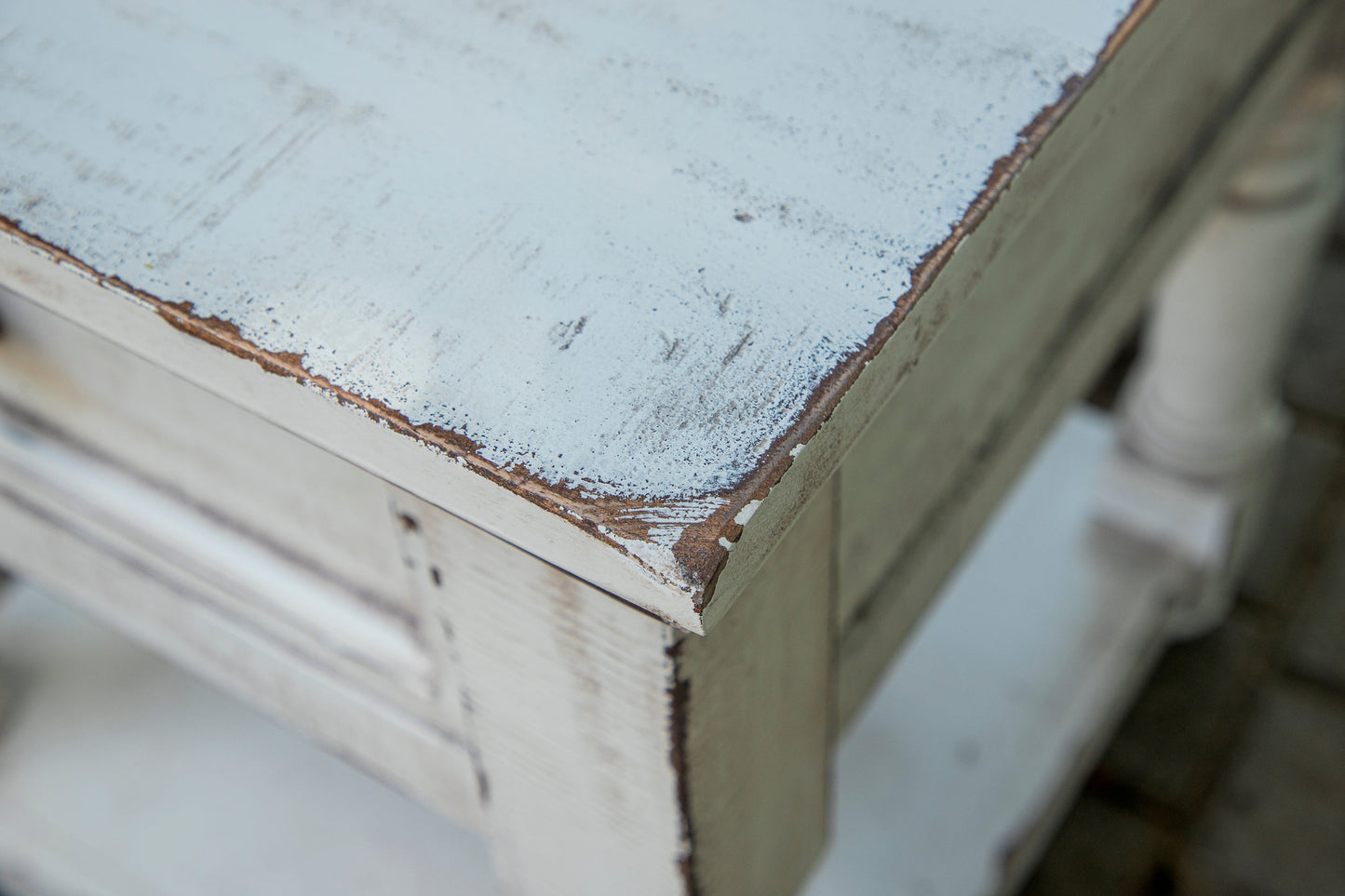 1 Drawer End Table - Antique White