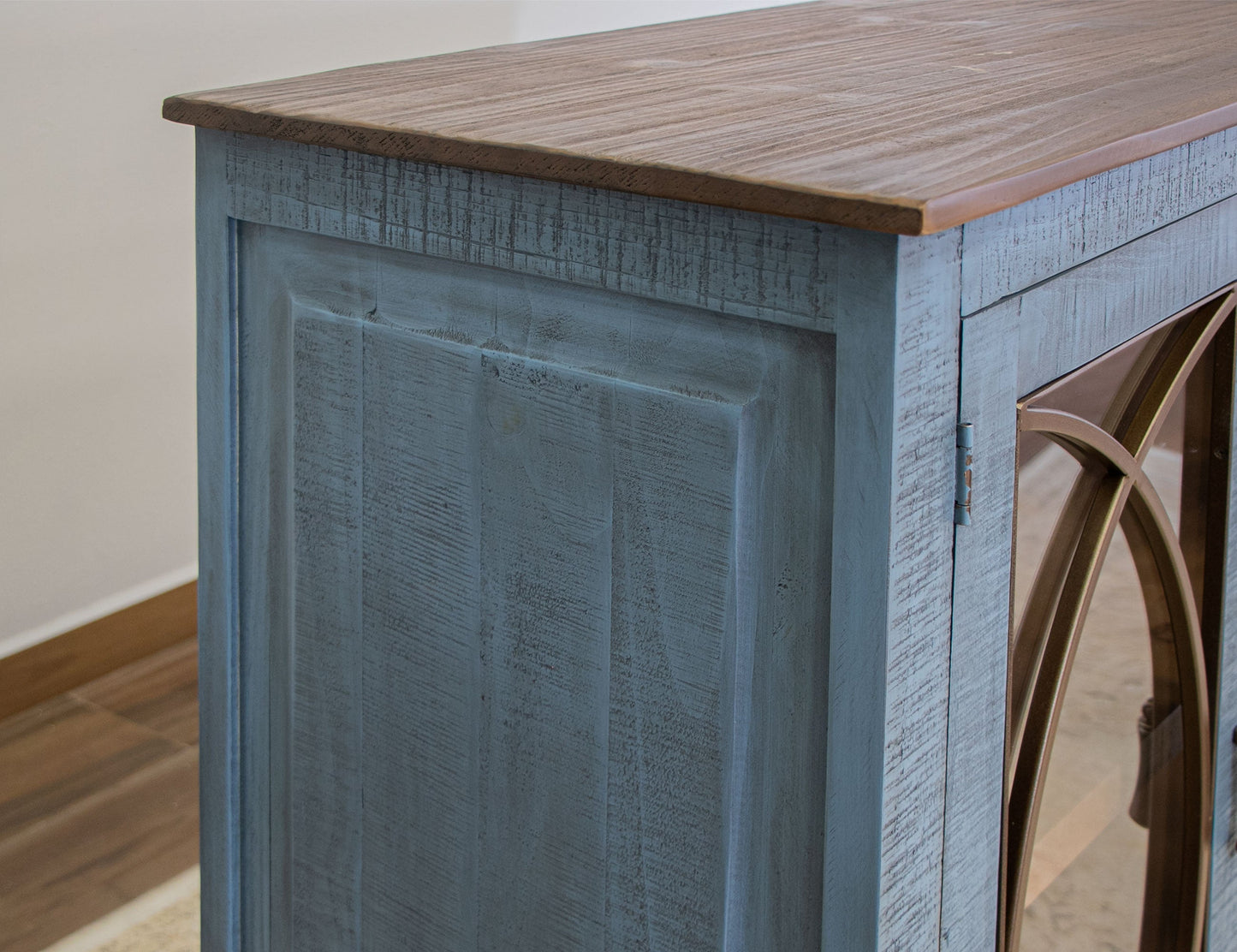 4 Door Console - Vintage Blue