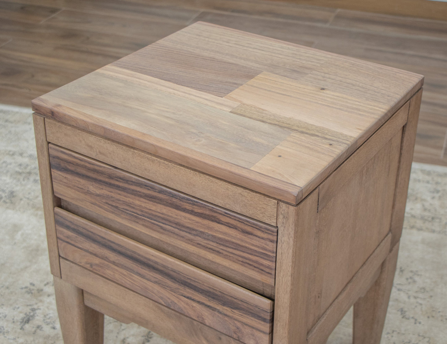 2 Drawer Nightstand - Brown Cappuccino