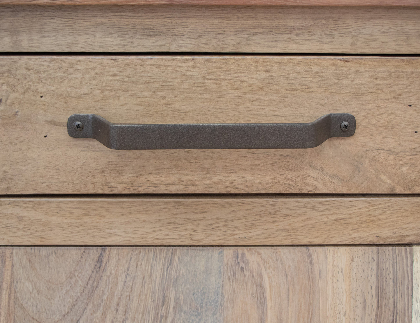 4 Door 2 Drawer Kitchen Island - Brown cappuccino