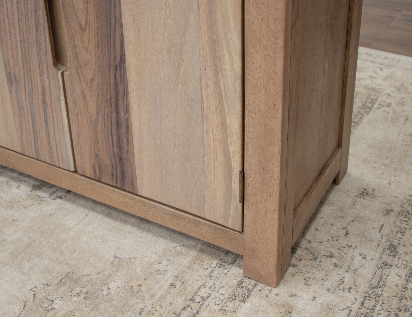 4 Door 93" TV Stand - Brown Cappuccino