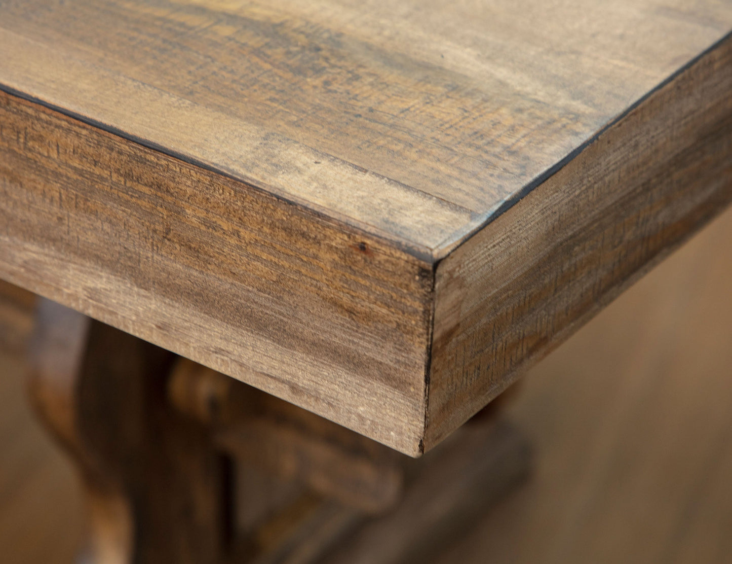 Dining Table - Two Tone Light Brown
