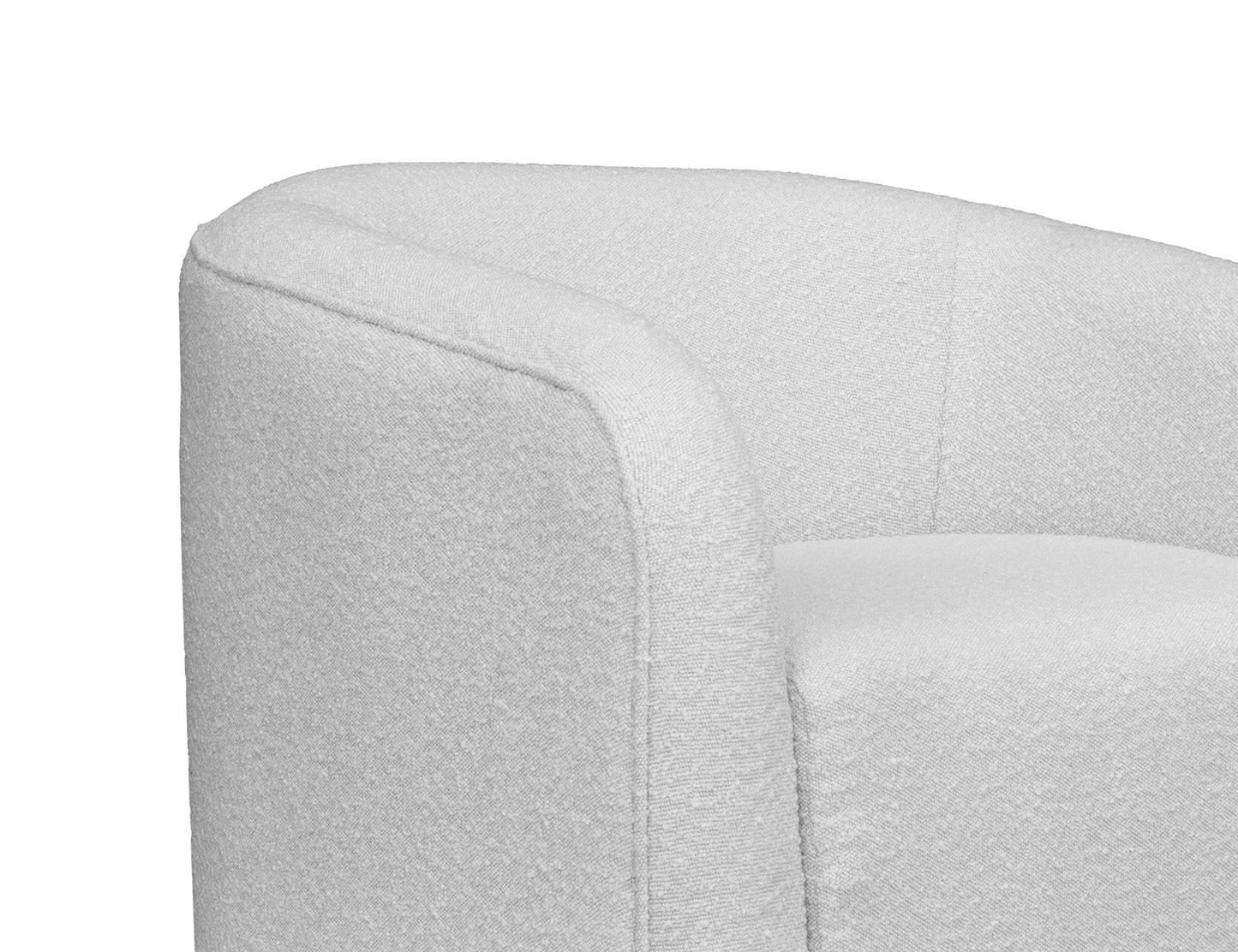 Wooden Frame & Base, Sofa - Light Cream