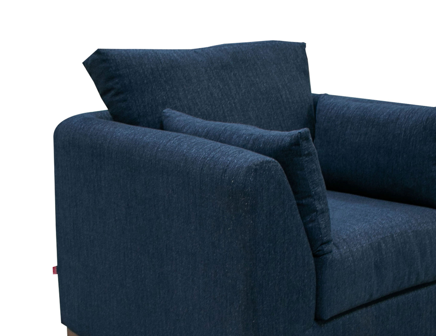 Wooden Frame & Base, Loveseat - Midnight blue