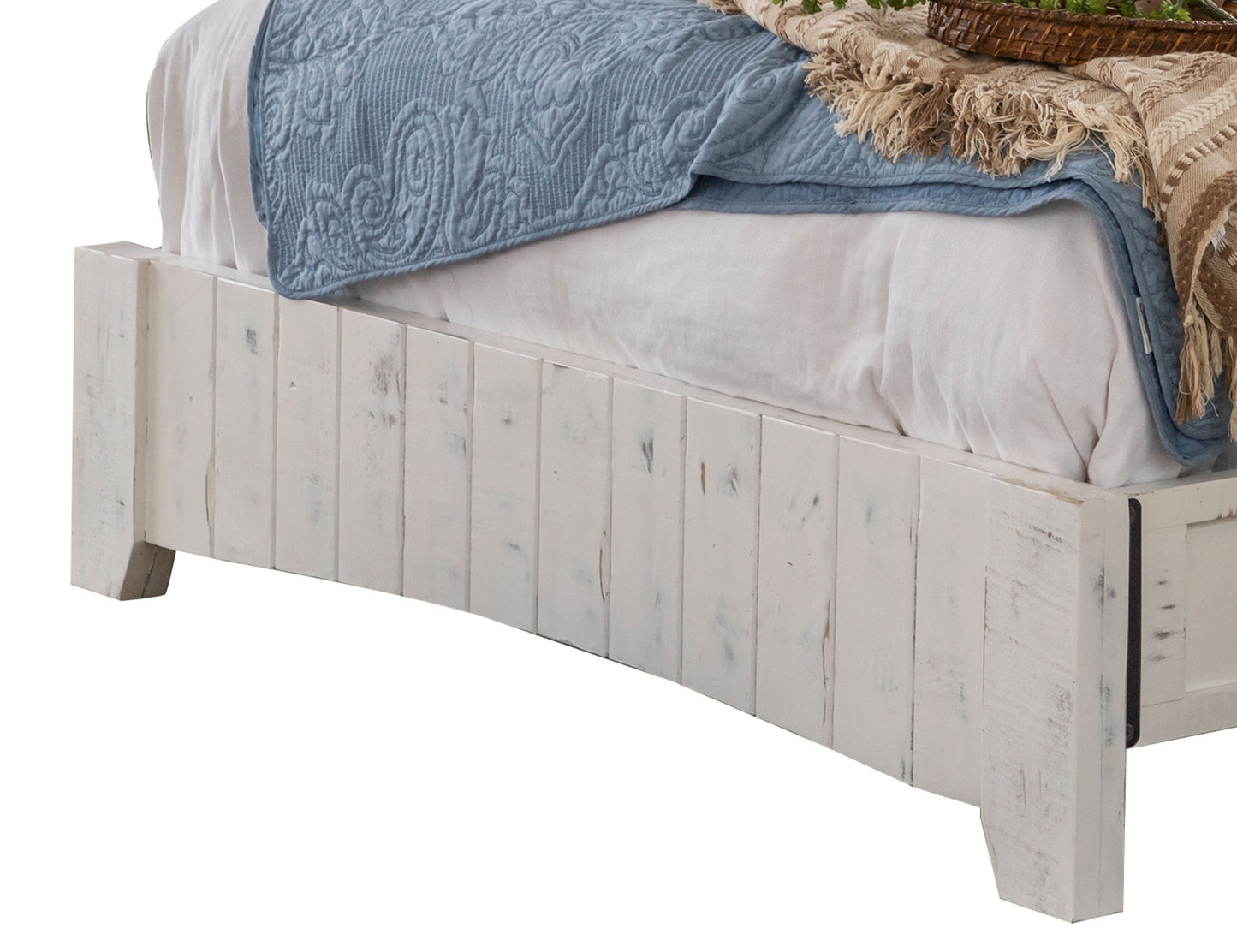 6/6 Low Profile Platform - Antiqued White