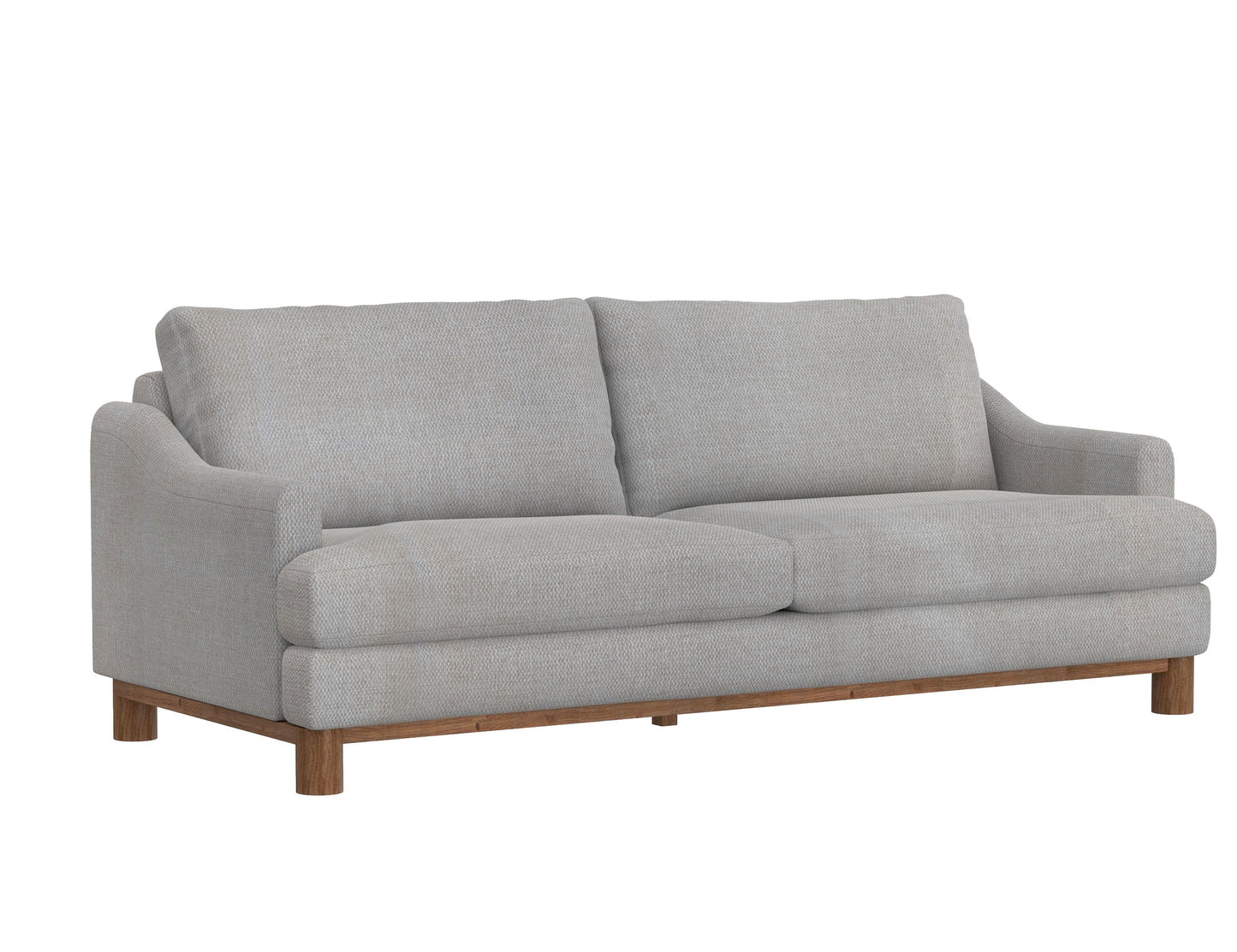 Wooden Frame & Base, Sofa - Agreeable Gray
