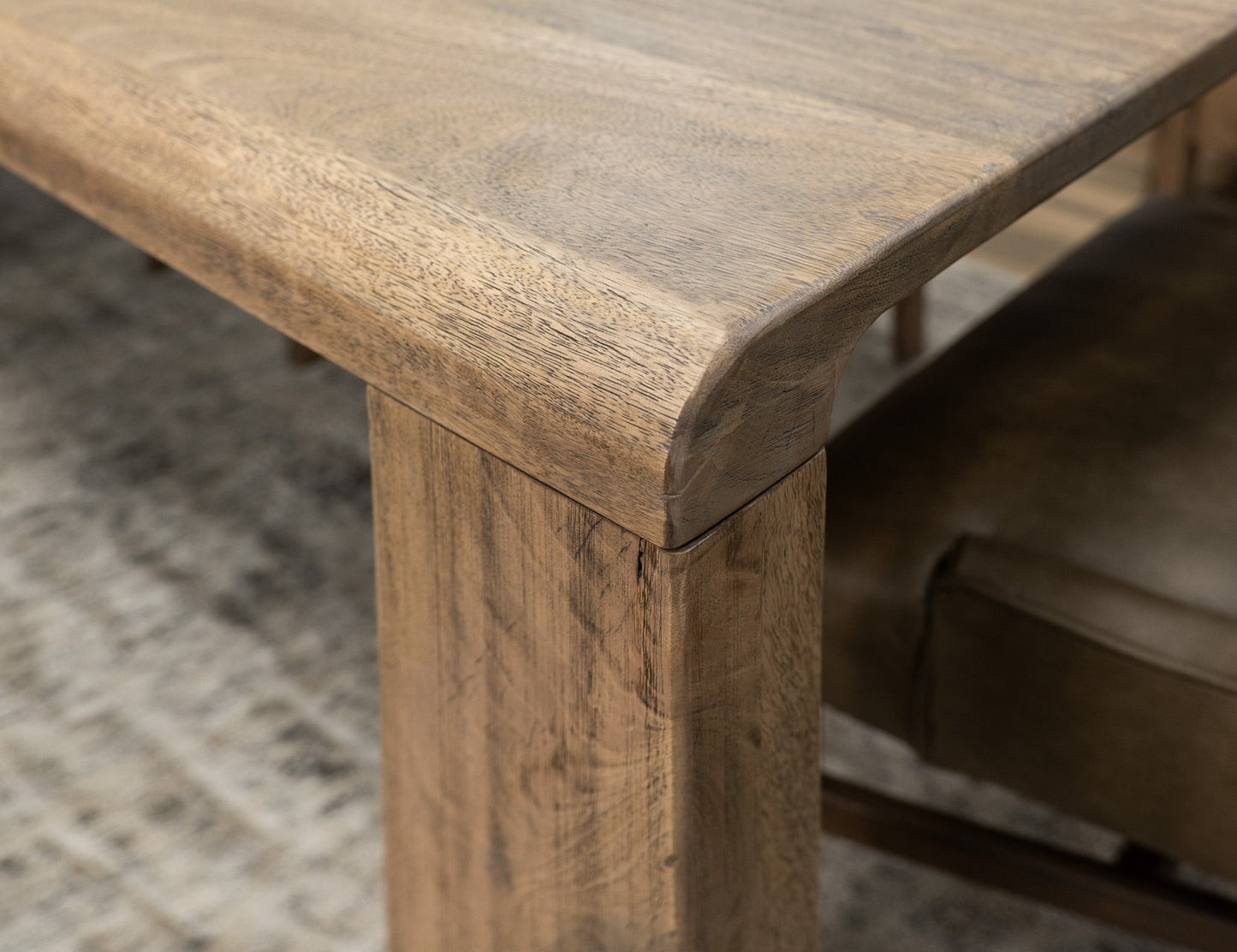 Wooden Table - Almond Brown