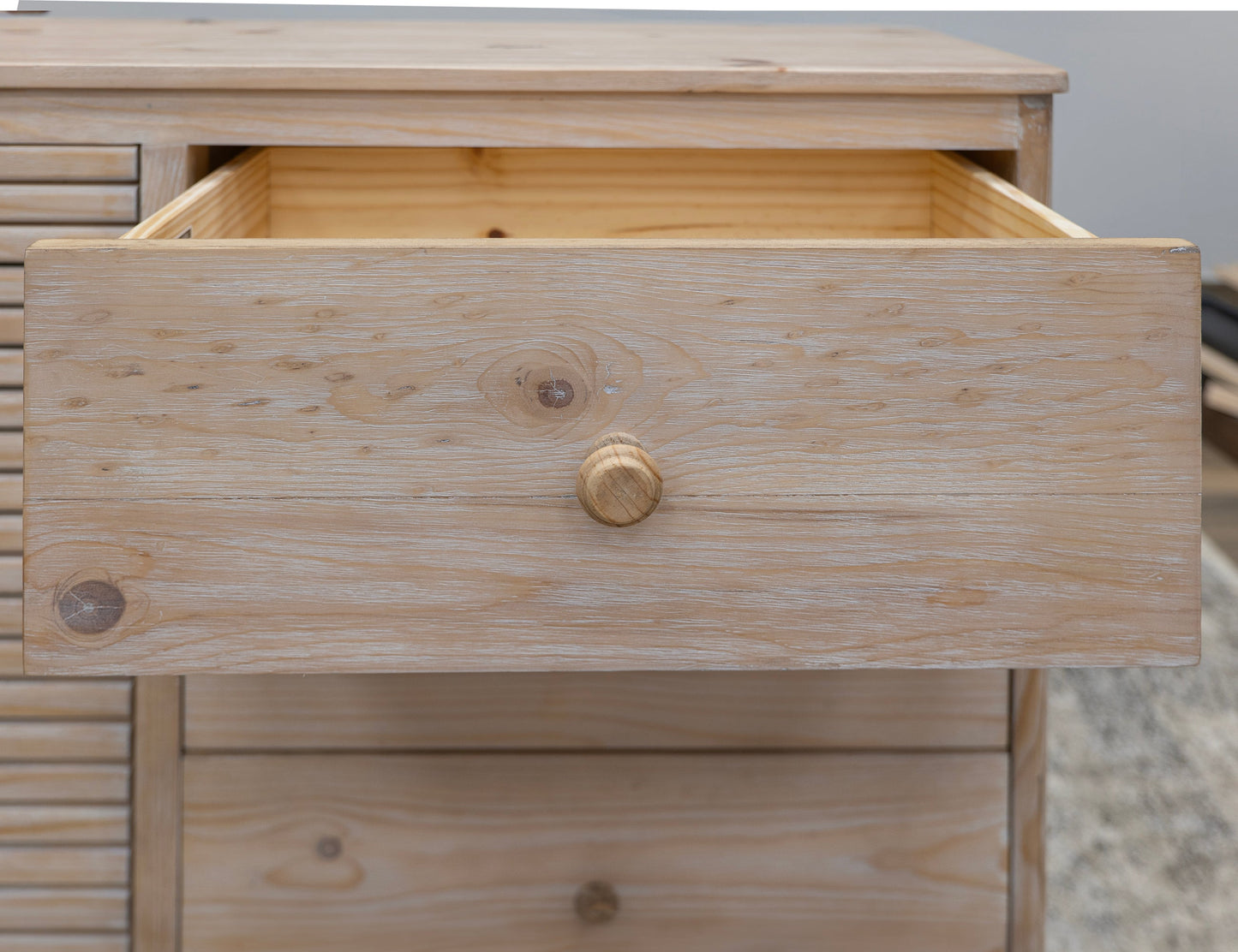 3 Drawer 2 Door Console - Hazelnut