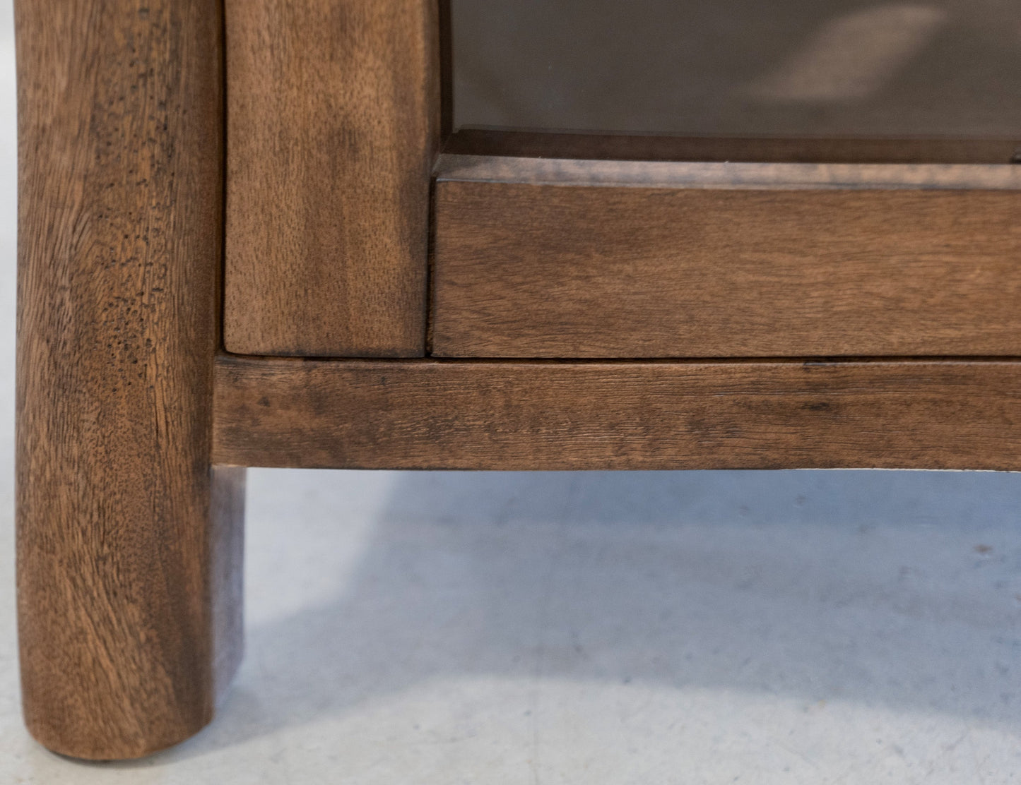 2 Door Fireplace TV Stand - Towny Brown