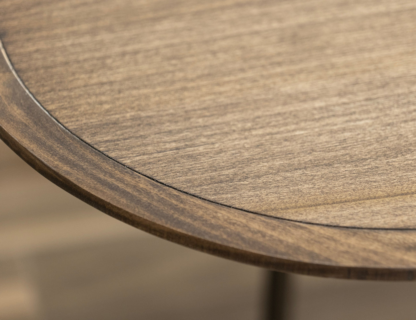 Metal Base End Table - Coyote Brown