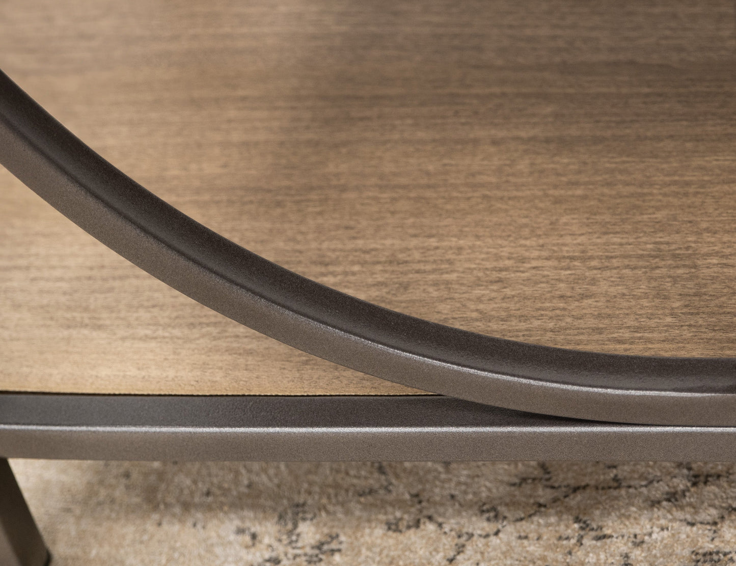 Metal Frame End Table - Peanut
