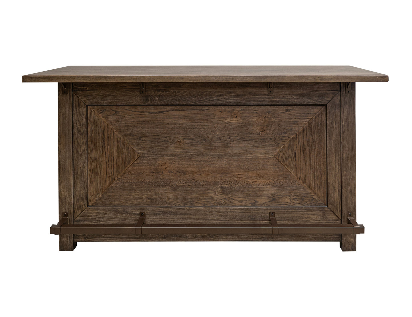 2 Drawer Bar - Walnut Brown