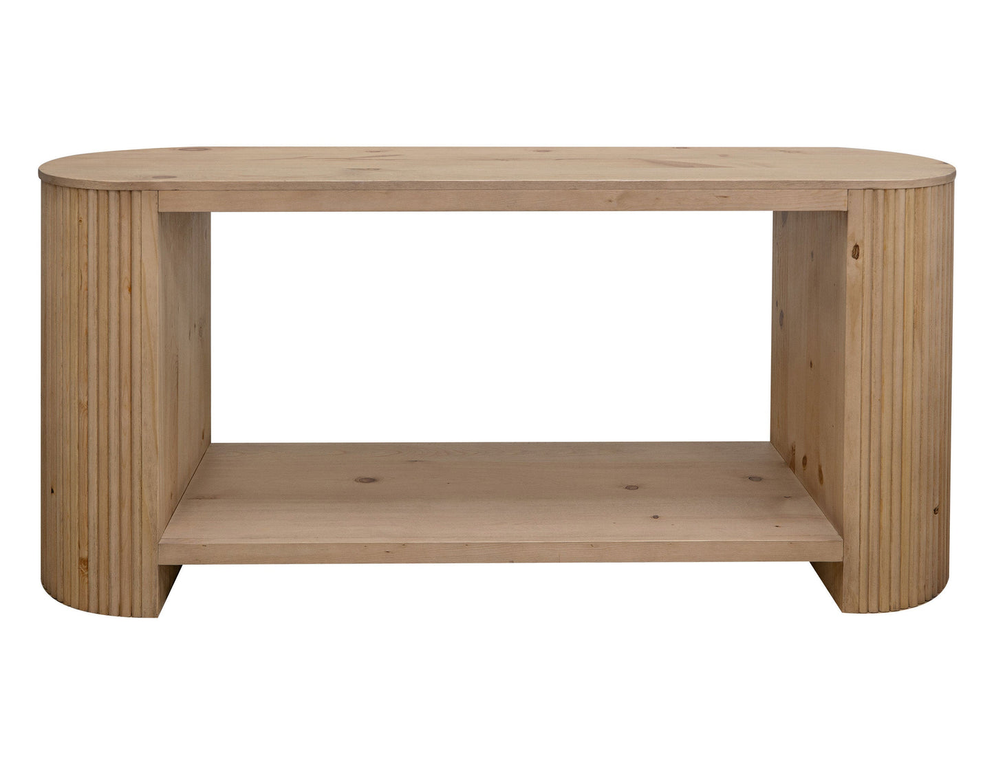 1 Shelf Sofa Table - Hazelnut