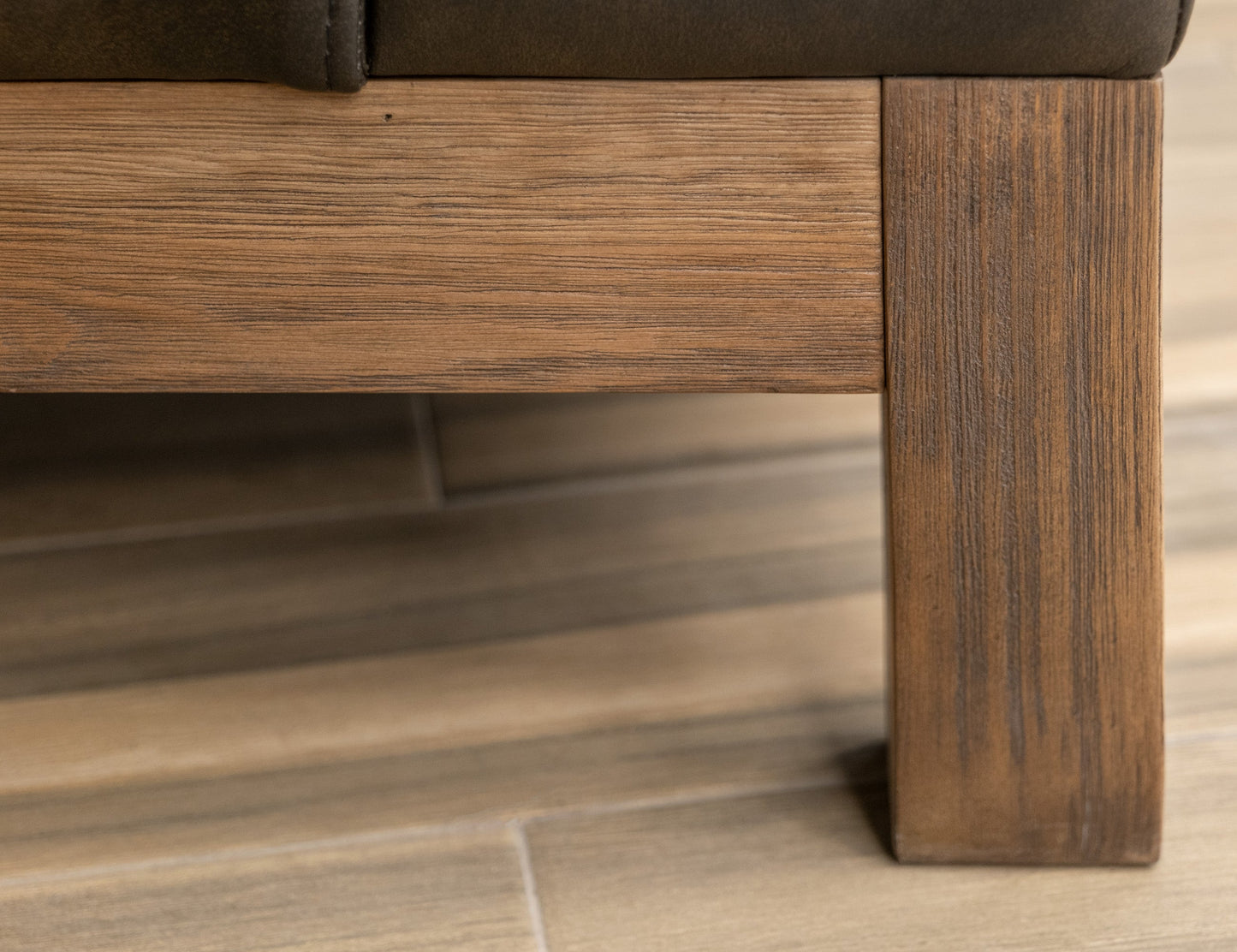 Wooden Frame & Base, Armchair - Licorice Black