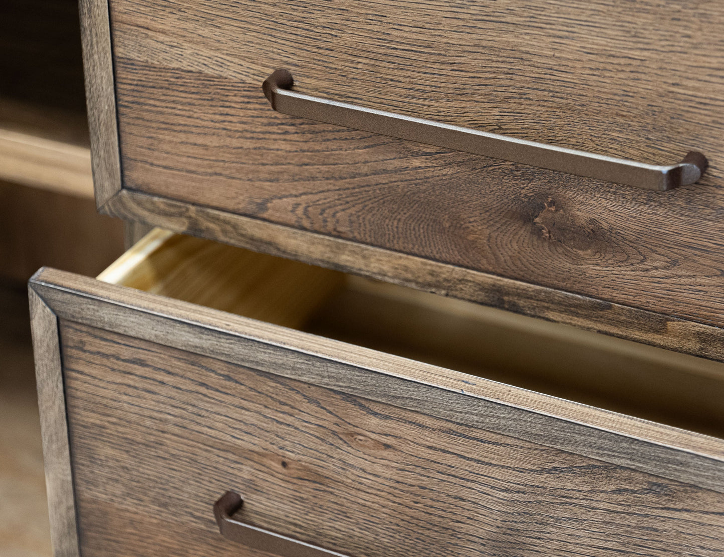 3 Drawer Nightstand - Walnut Brown