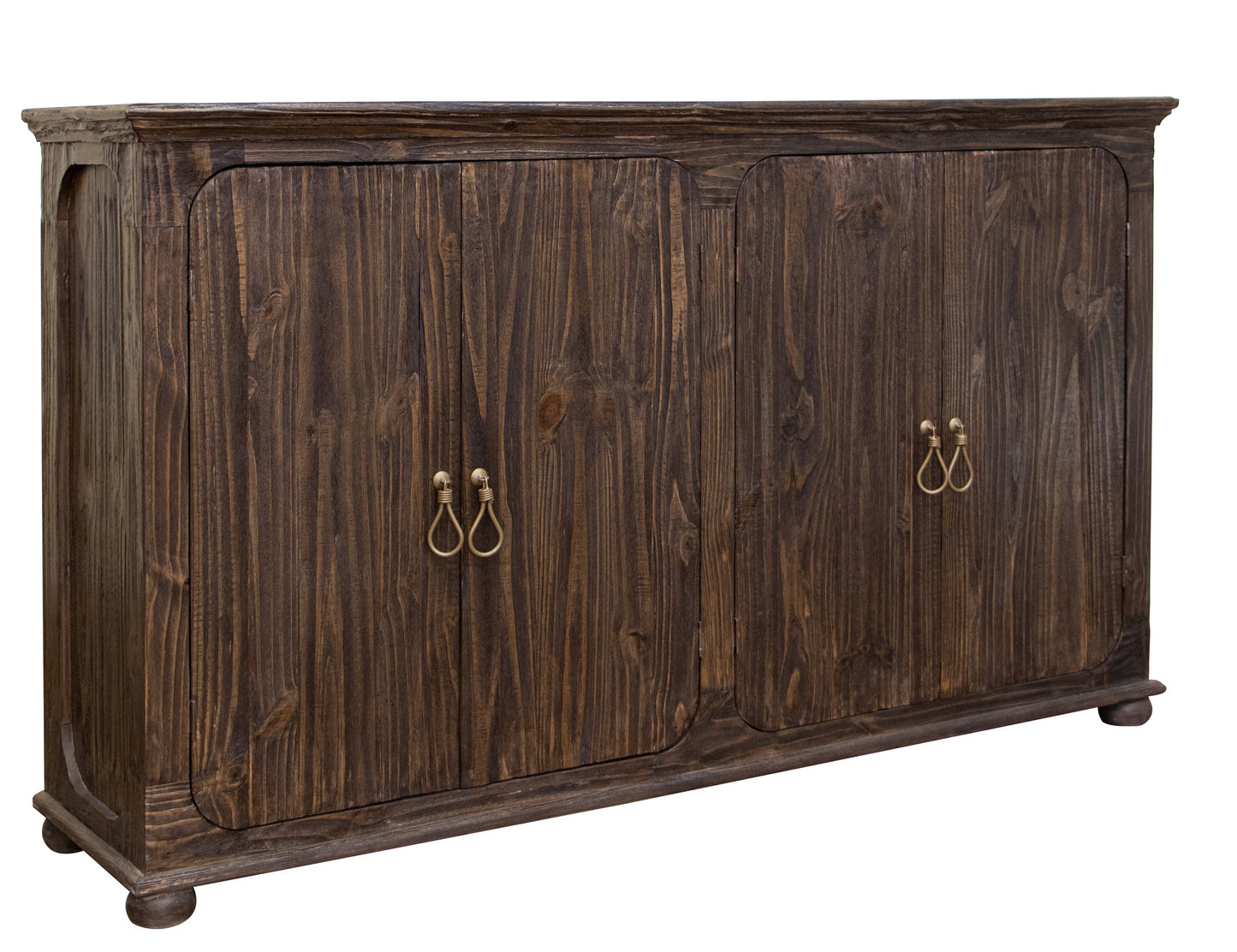 4 Doors Console - Brown