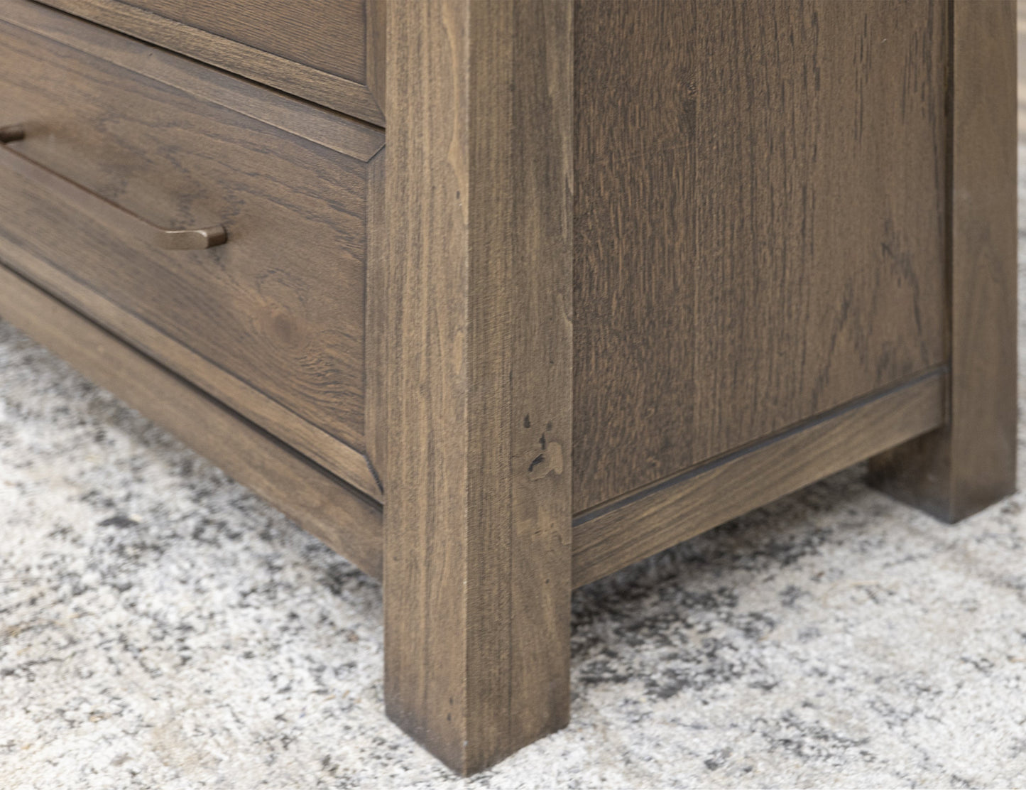 3 Drawer 3 Shelves Bookcase - Walnut Brown
