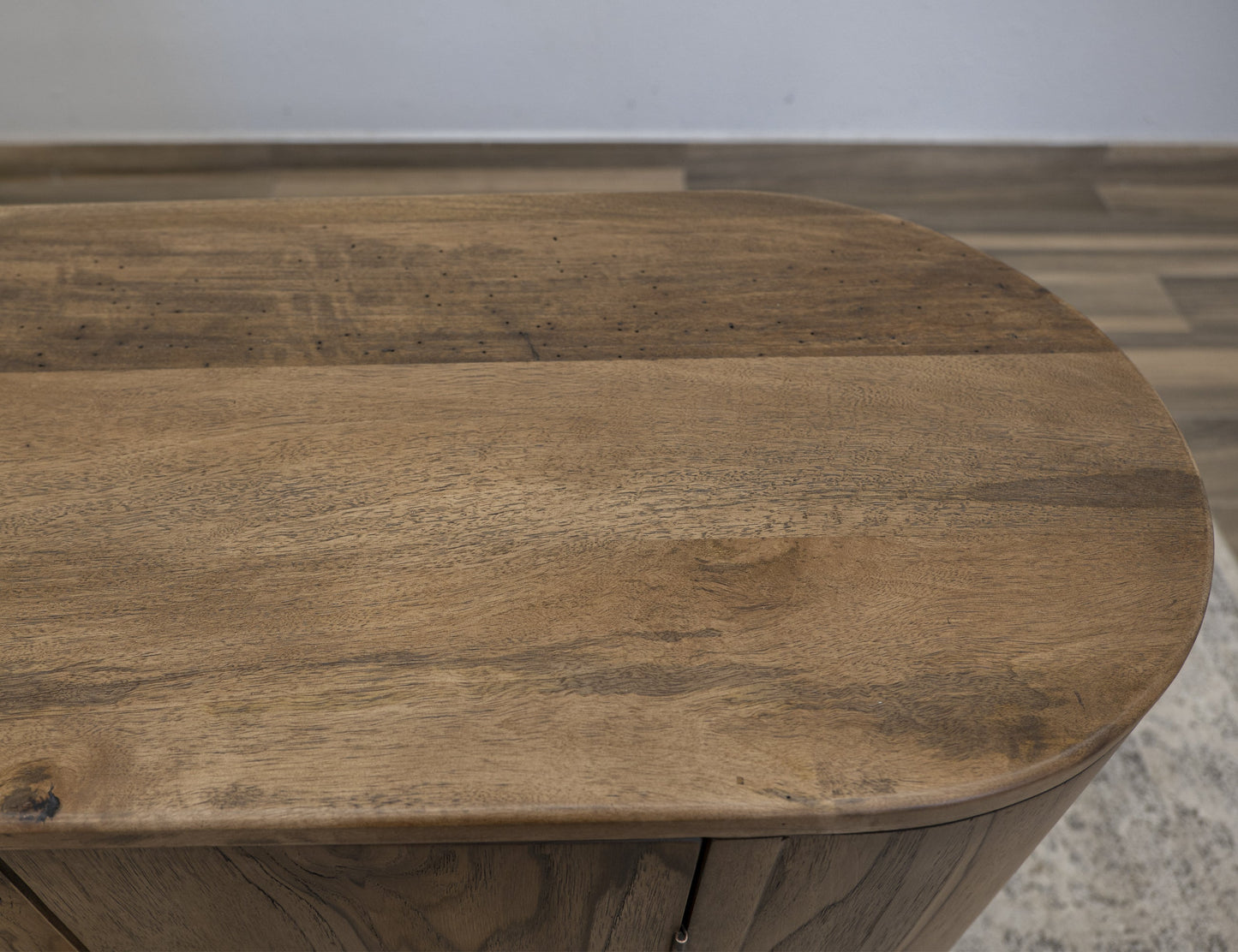 4 Doors Console - Almond And Barrel Brown