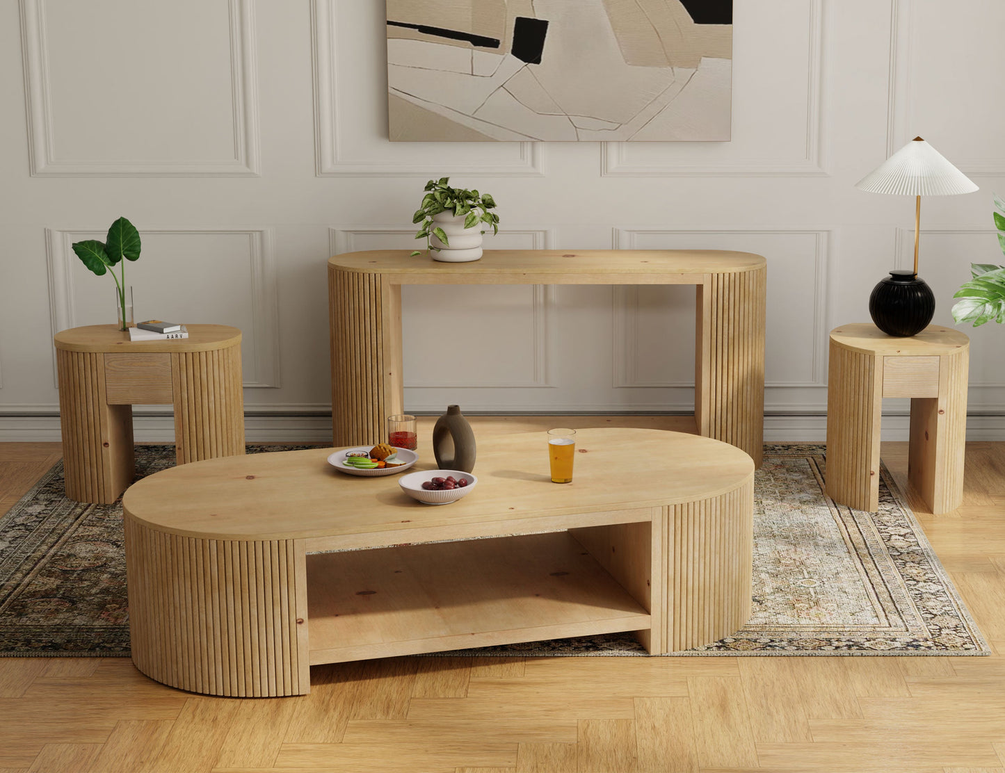 1 Drawer Chairside Table - Hazelnut