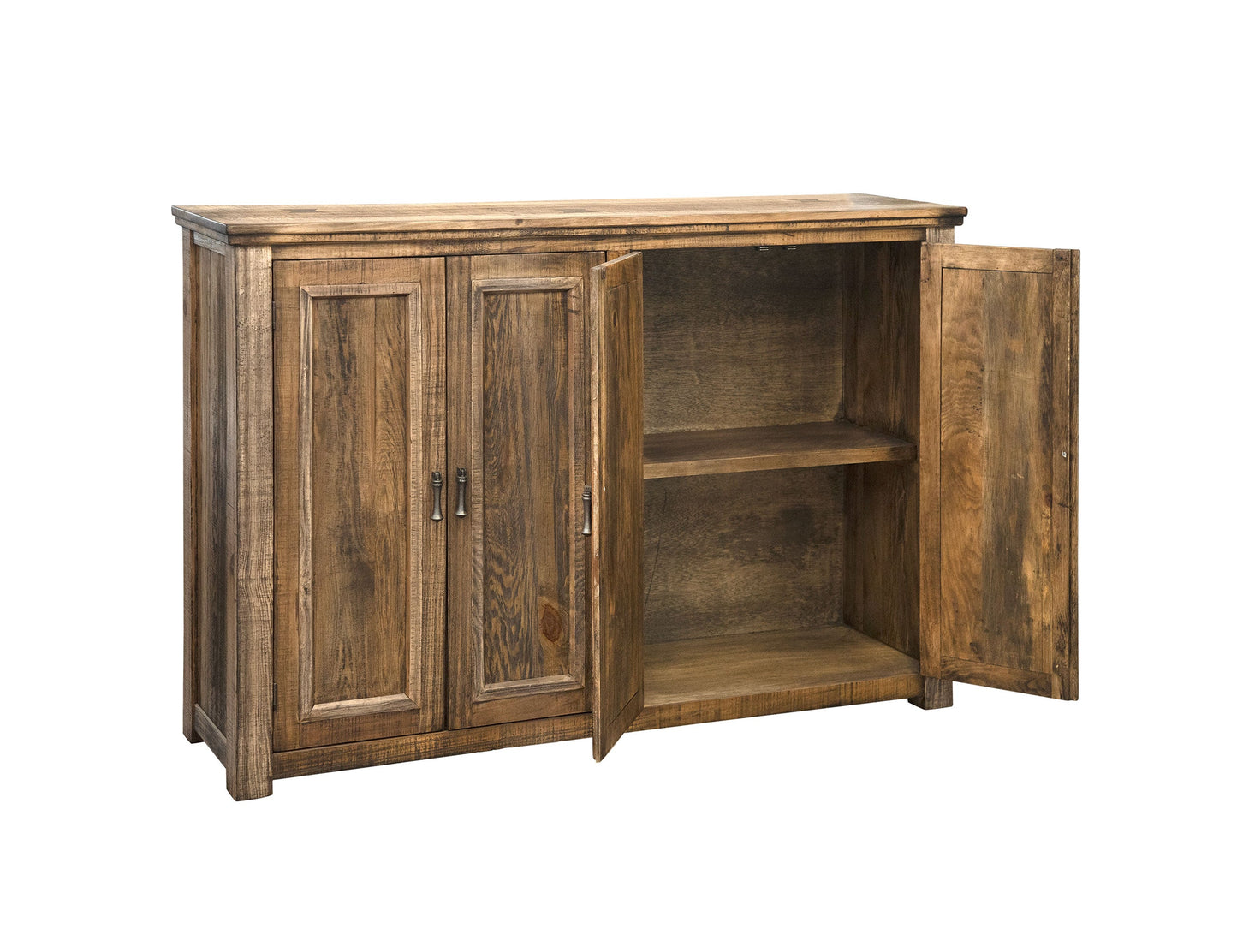 4 Door Console - Two Tone Light Brown
