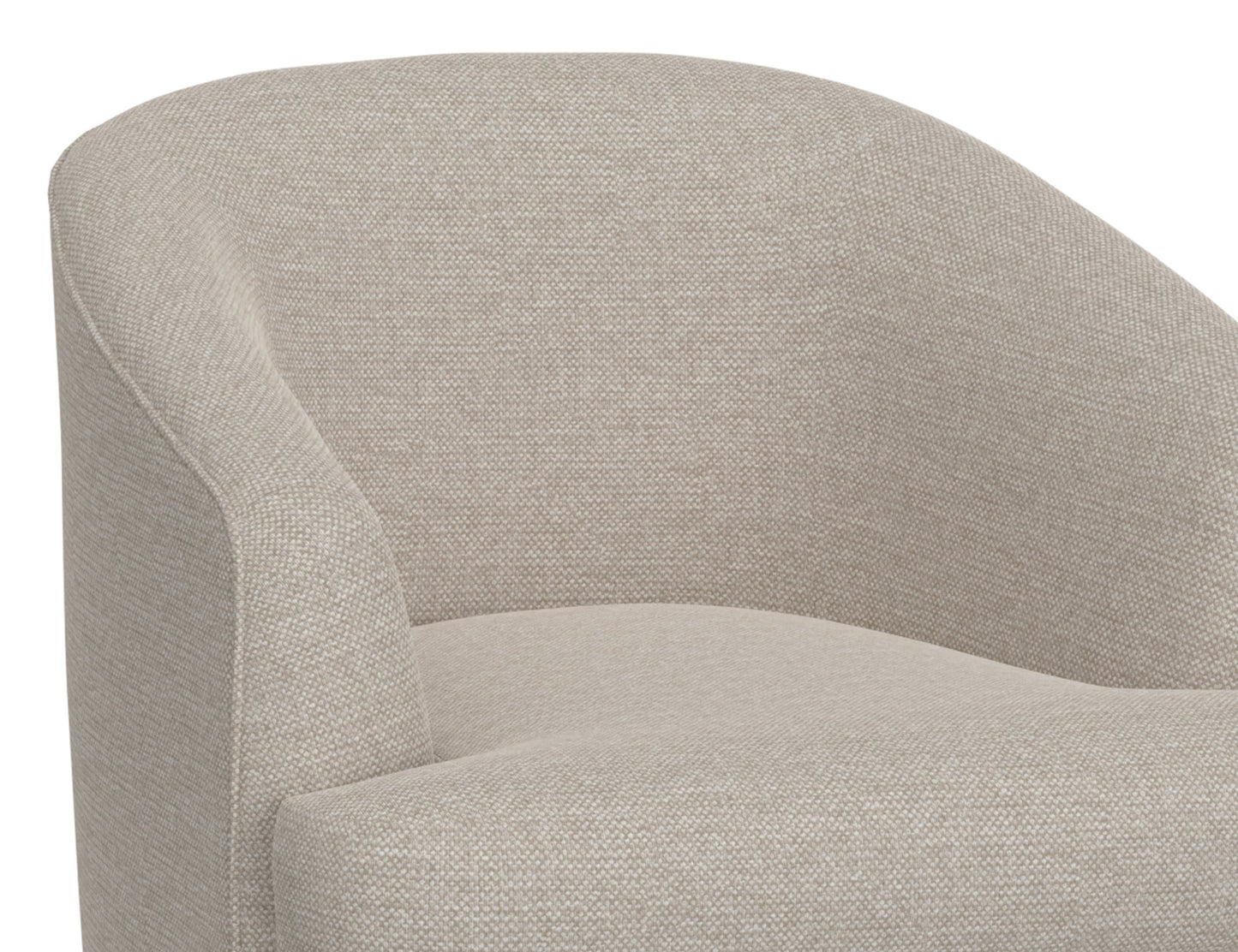 Wooden Frame & Metal Base, 360 Degree Swivel Accent Chair - Agreeable Gray