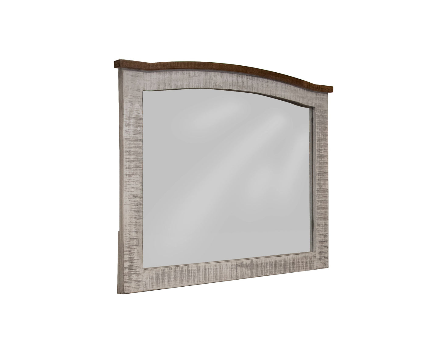 Mirror - Light Gray & Brown