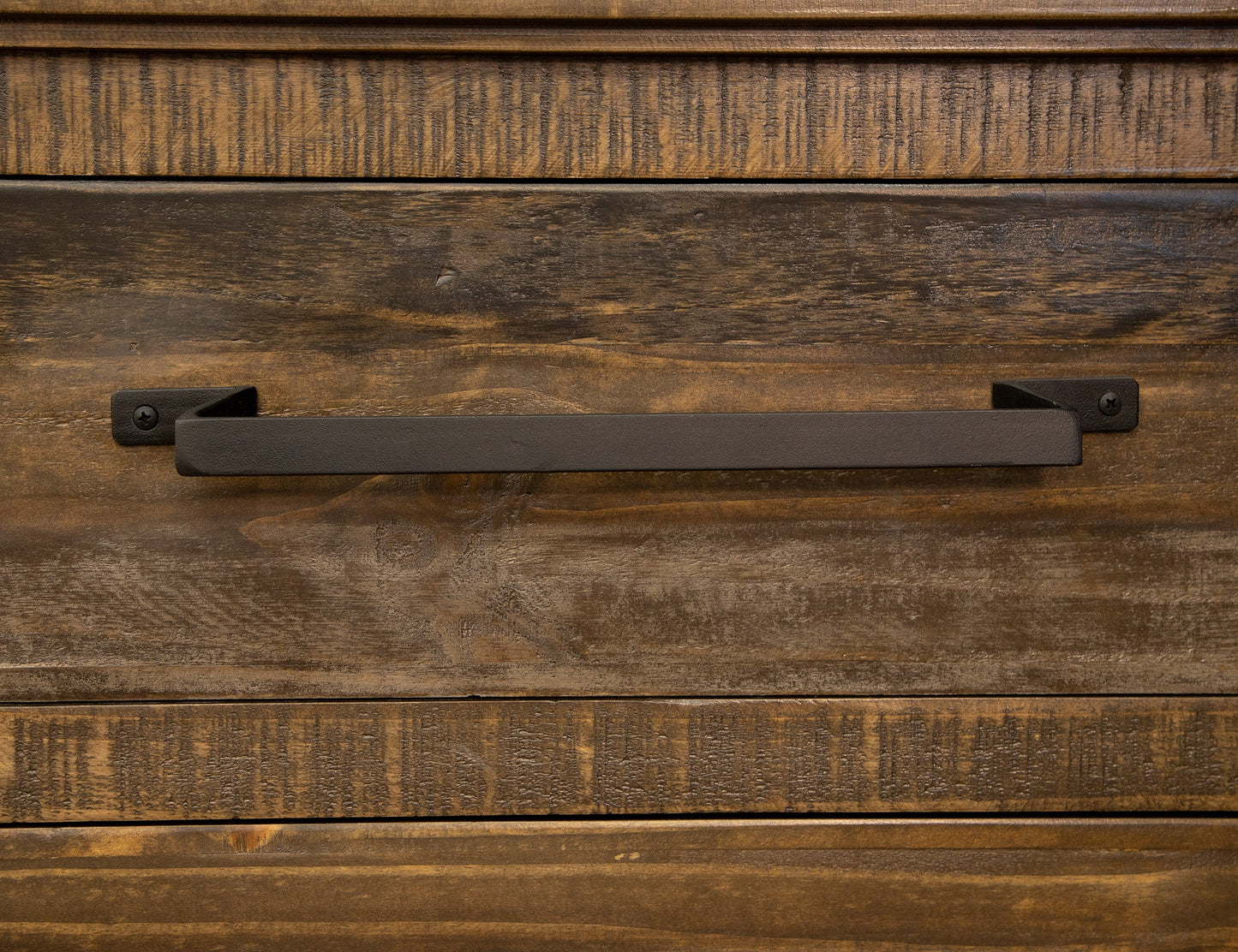 2 Drawer 1 Door 52" TV Stand - Two Tone Gray & Brown