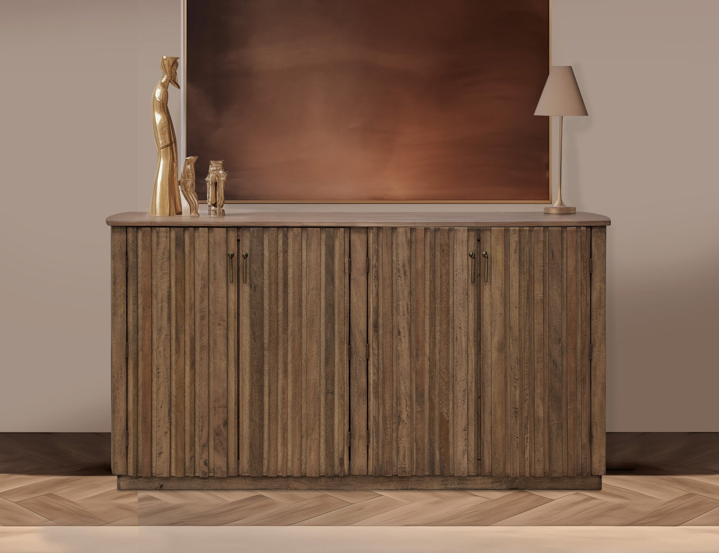 4 Door Console - Mezquite Brown