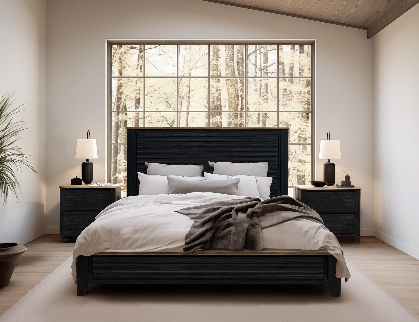 5/0 Platform - Satin Black and Brown
