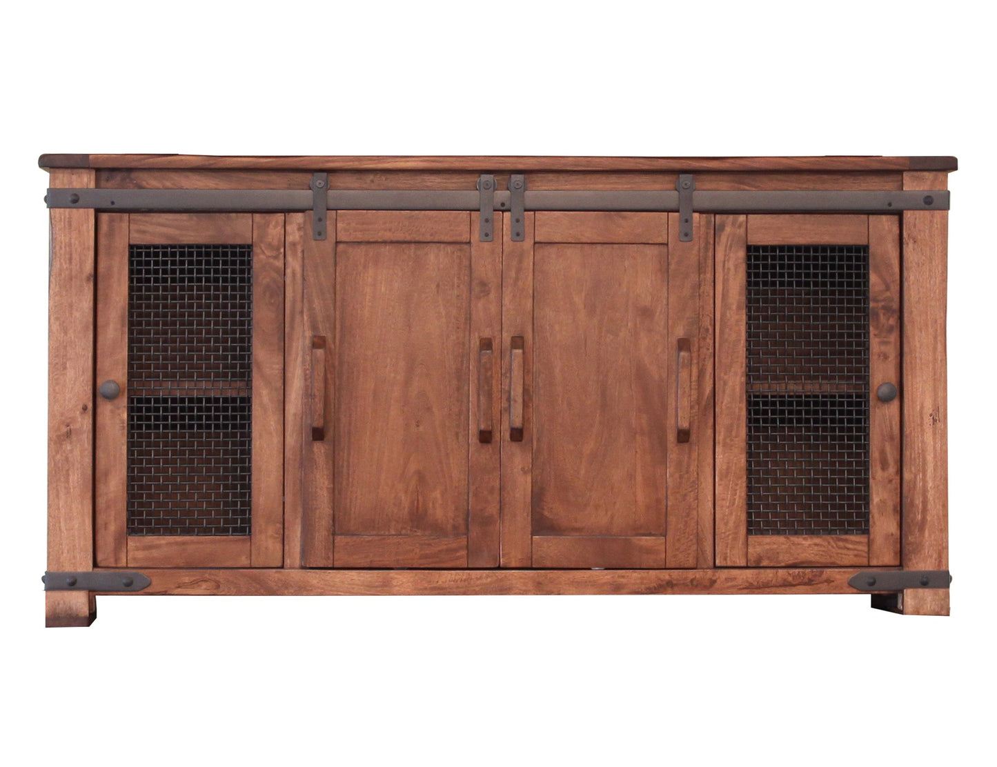 4 Doors 70" TV Stand - Cinnamon Brown