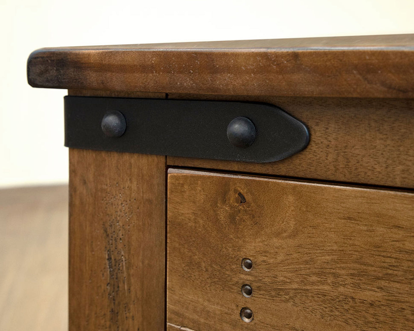 2 Drawer Nightstand - Cinnamon Brown