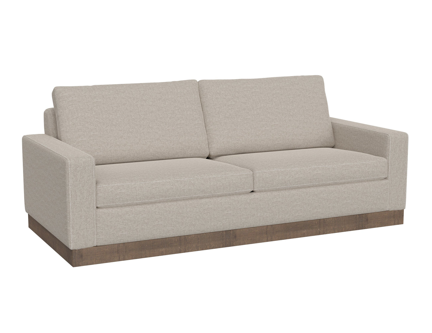Wooden Frame & Base, Sofa - Agreeable Gray