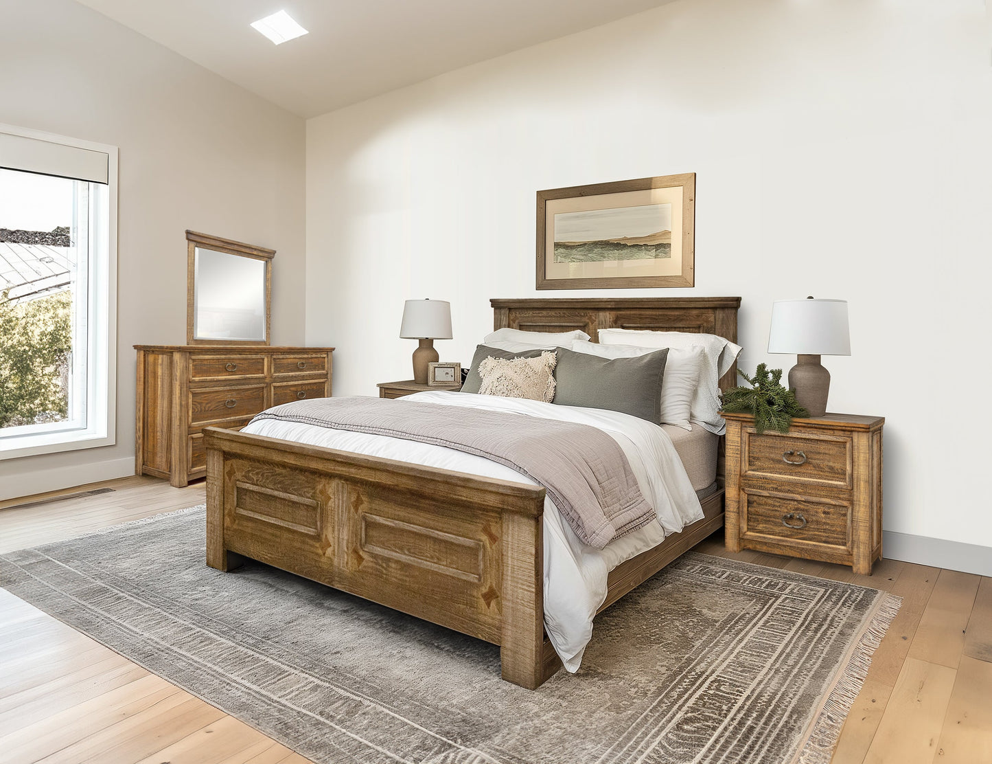 Mirror - Two Tone Light Brown