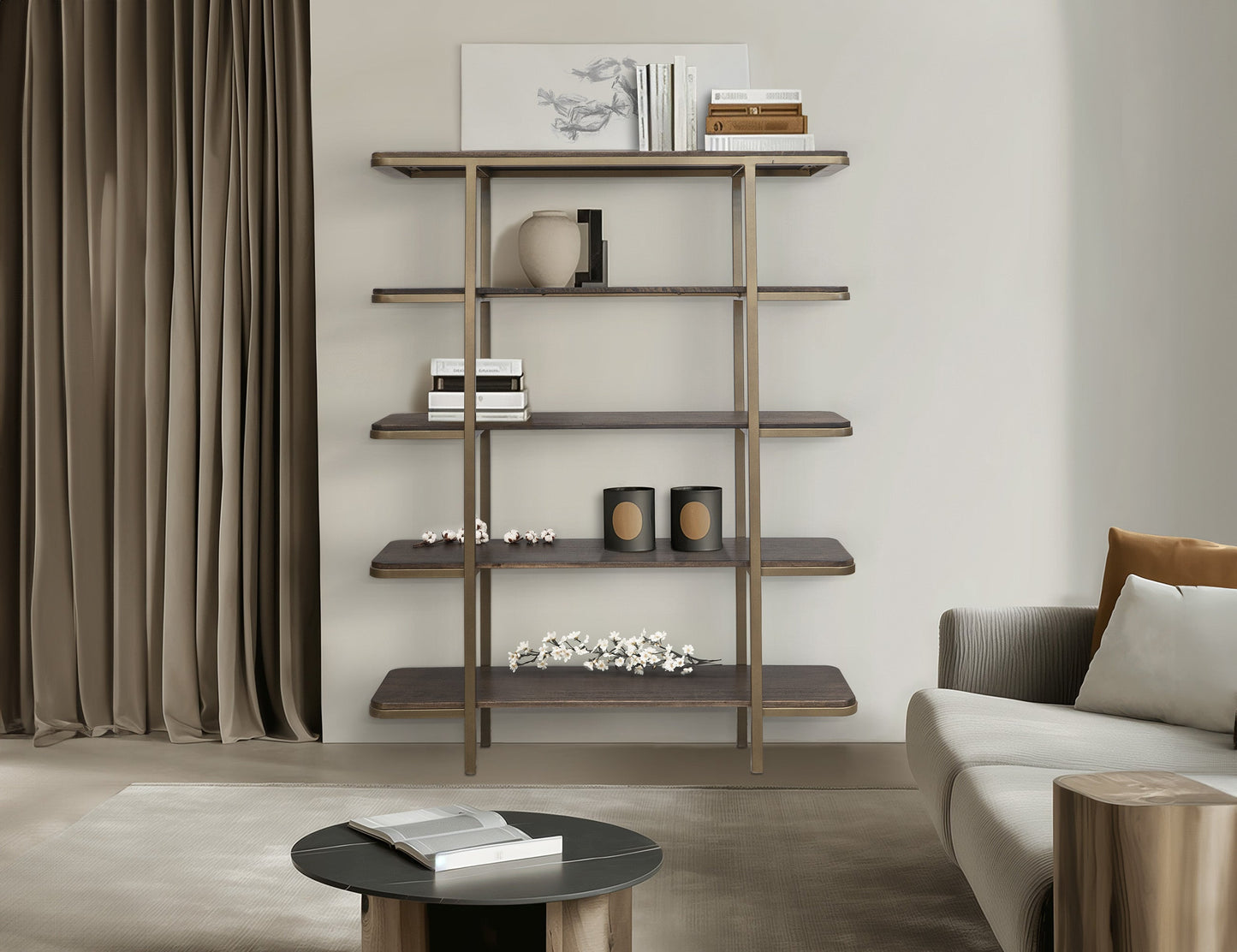 Bookcase - Mahogany Brown