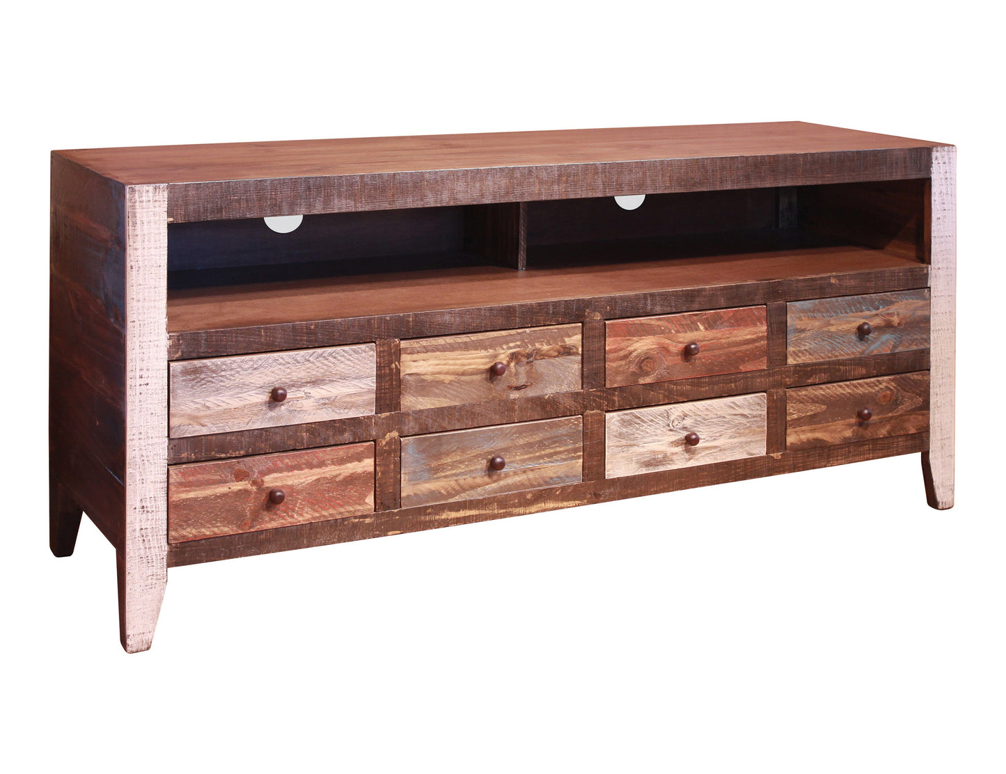 8 Drawer TV-Stand - Multicolor