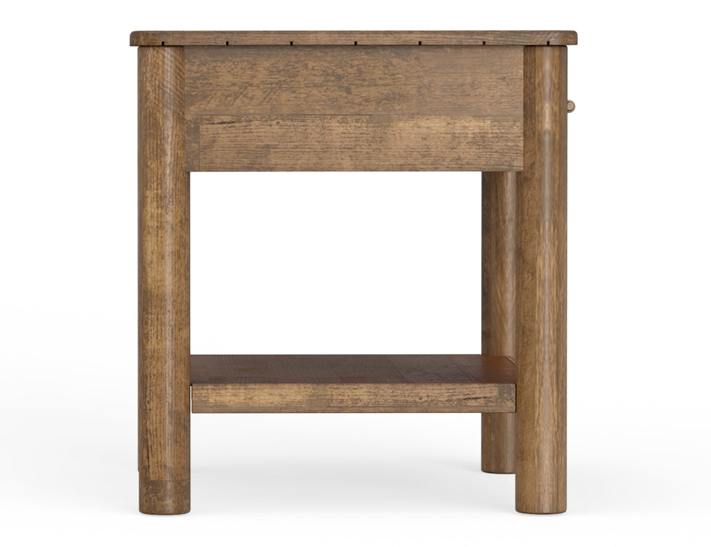 1 Drawer End Table - Towny Brown