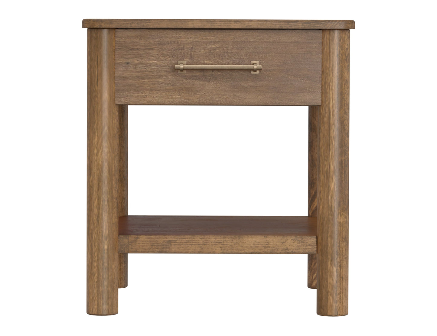 1 Drawer End Table - Towny Brown