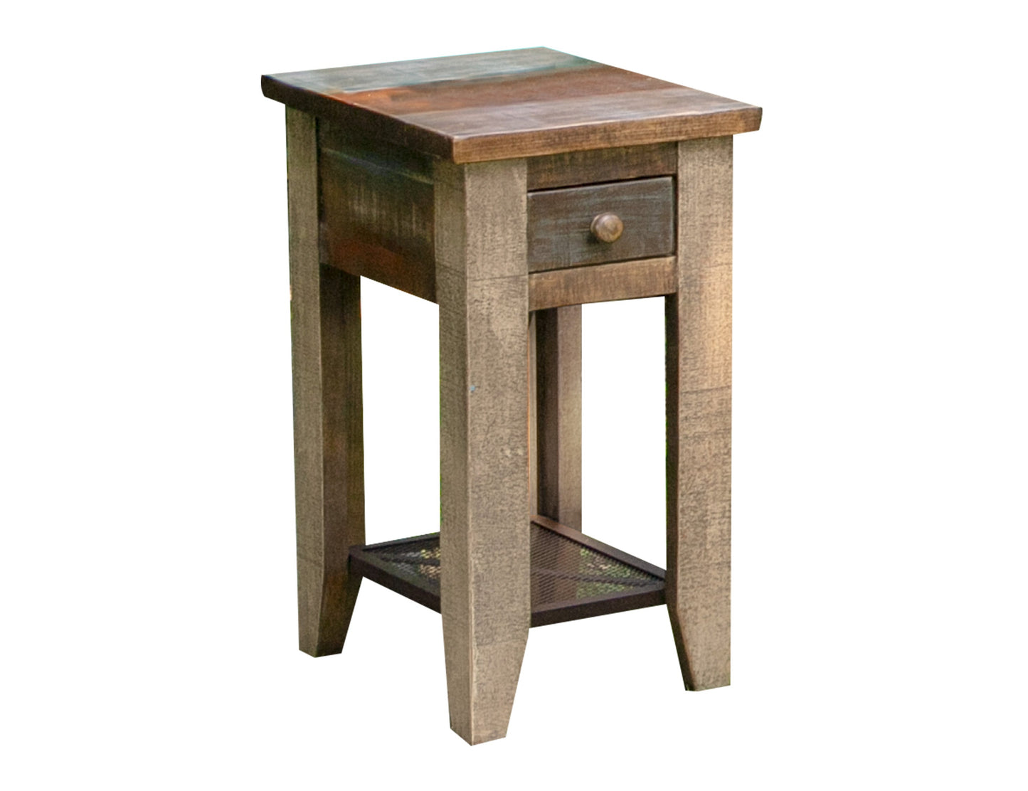 1 Drawer Chairside Table - Multicolor